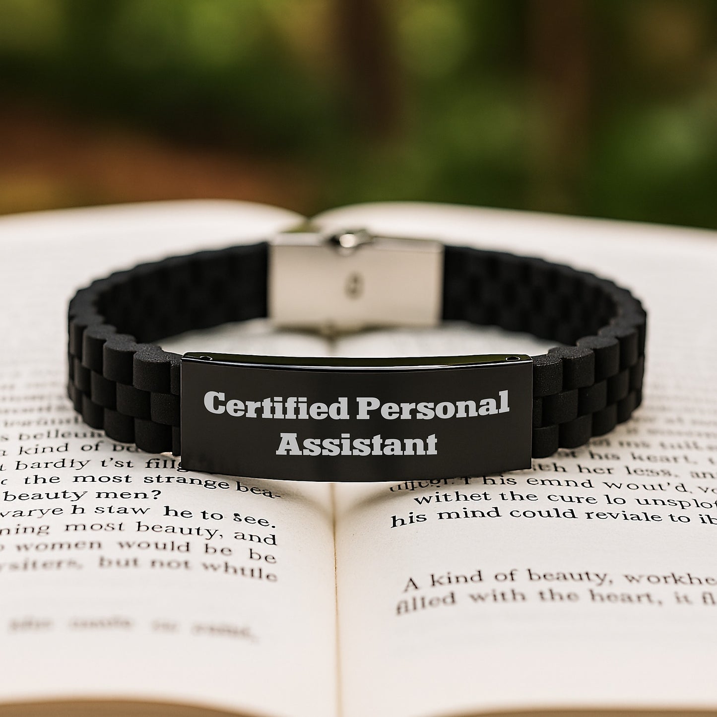 Certified Personal Assistant Gifts from Friends for Personal Assistants Glide lock Clasp Bracelet - Funny Quote Christmas Unique Presents for Men Women Coworkers Family - Image 2
