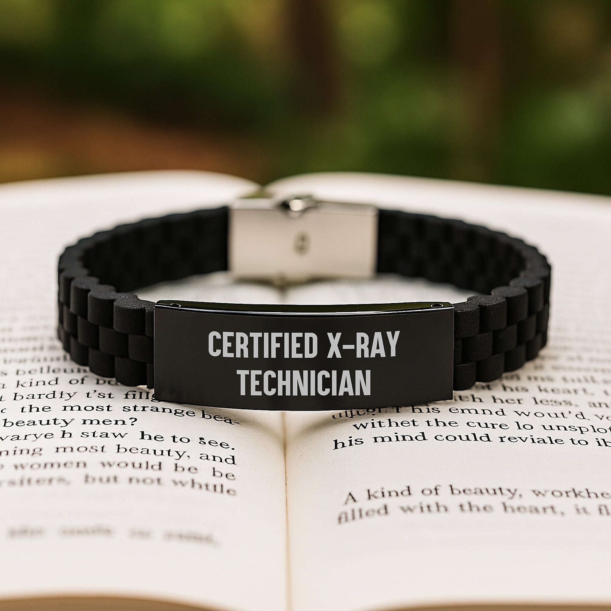 X-Ray Technician Gifts Funny Quotes Glide lock Clasp Birthday Jewelry from Friends, Certified X-ray Technician's Unique Present for Him or Her - Image 2