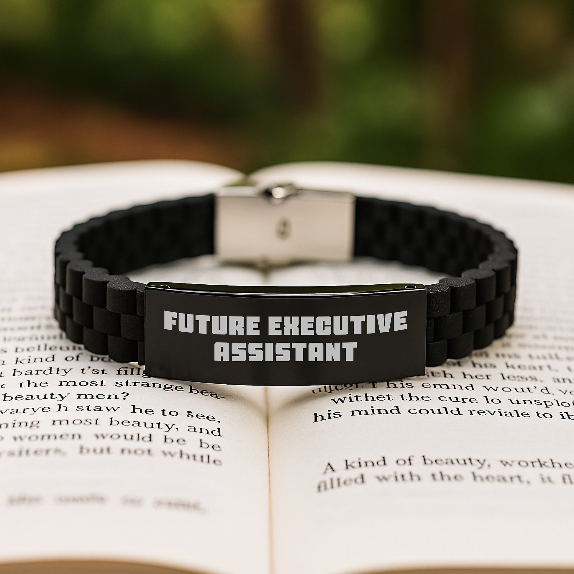 Funny Quotes for Executive Assistant, Glide lock Clasp Bracelet, Christmas Unique Gifts for Women from Friends, Gift for Future Executive Assistant - Image 2