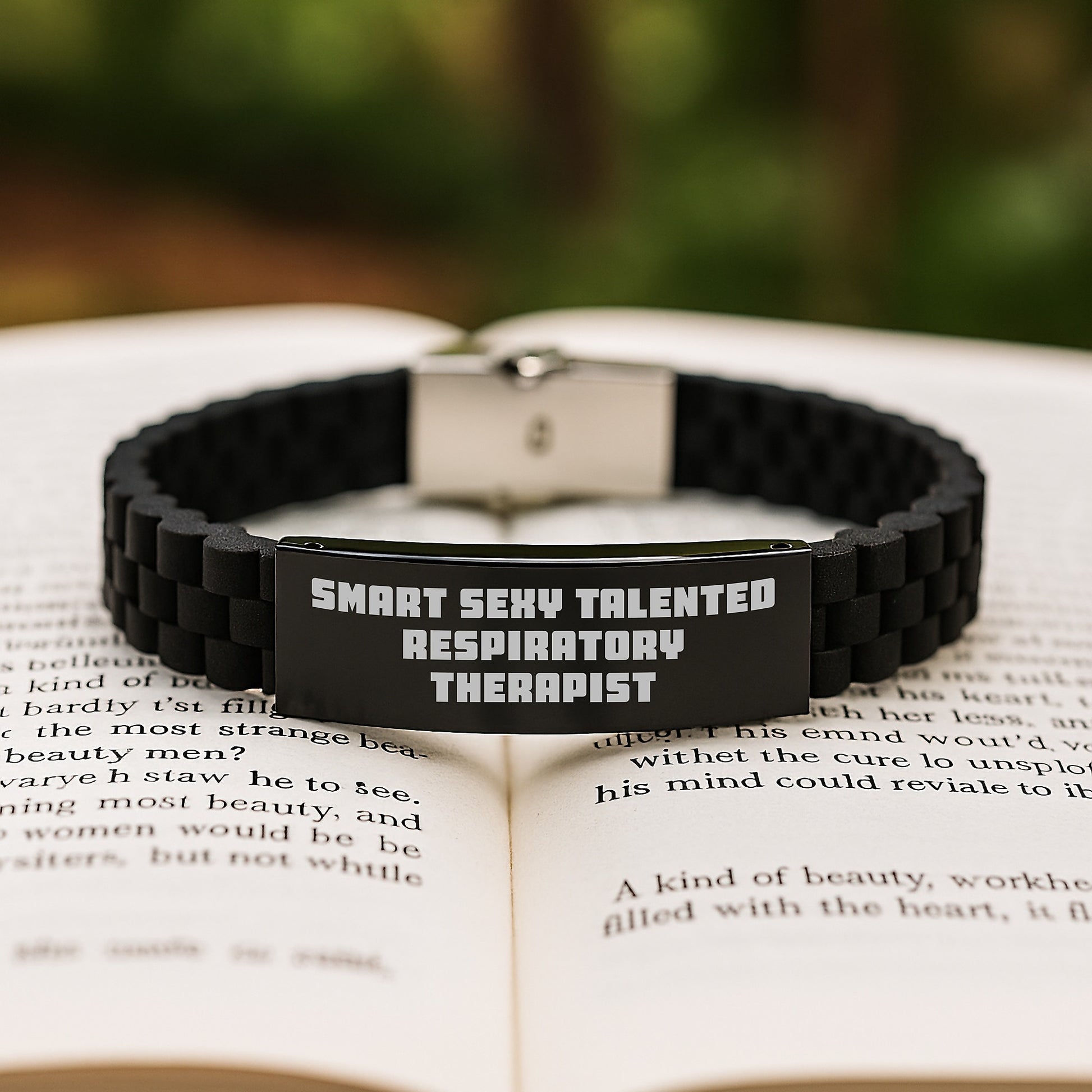 Smart Sexy Talented Respiratory Therapist Gifts - Birthday Unique Glide lock Clasp Bracelet from Coworkers to Respiratory Therapist - Image 2