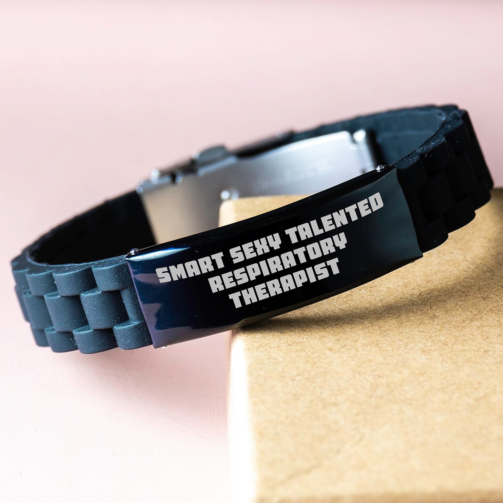 Smart Sexy Talented Respiratory Therapist Gifts - Birthday Unique Glide lock Clasp Bracelet from Coworkers to Respiratory Therapist - Image 3