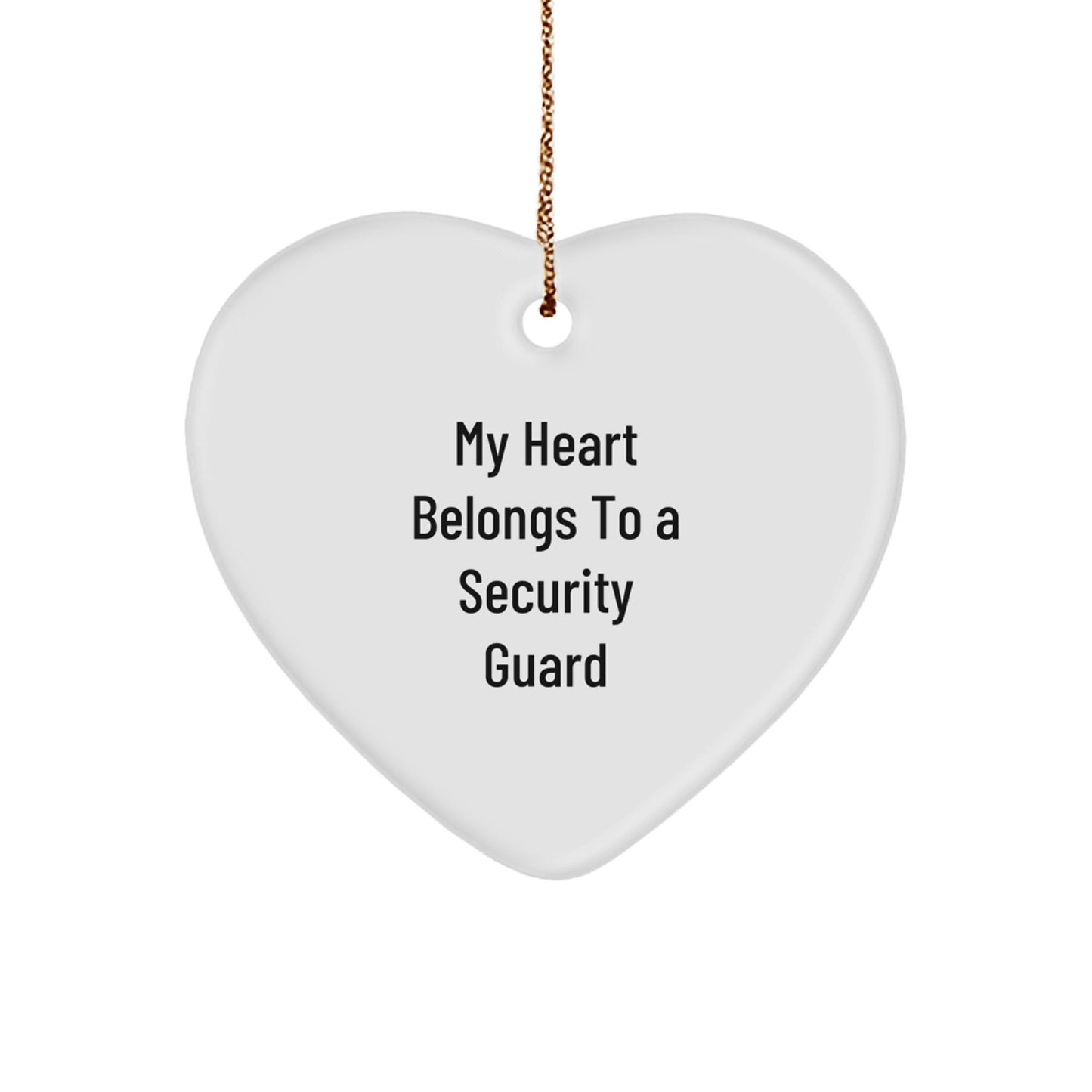Security Guard Heart Ornament Gifts from Friends for Christmas Unique Ideas - Image 1
