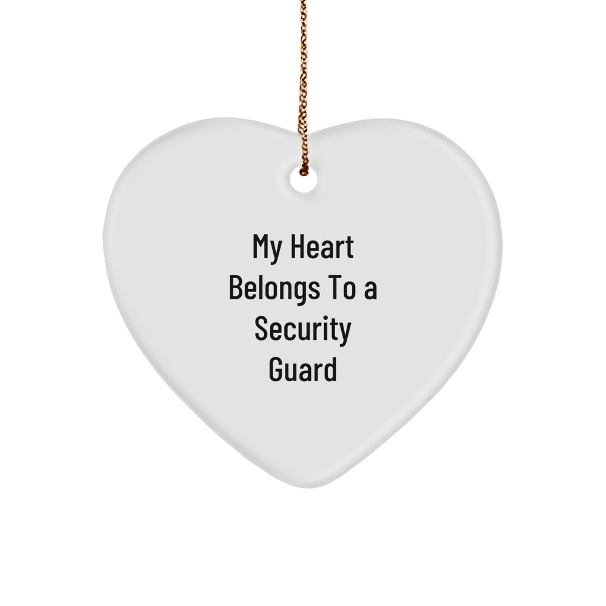 Security Guard Heart Ornament Gifts from Friends for Christmas Unique Ideas - Image 1