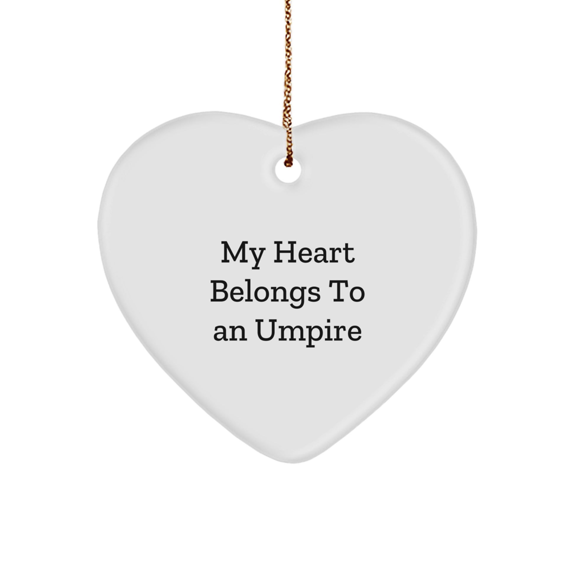 Funny Umpire Heart Ornament Gifts from Friends and Family for Men - Christmas Unique Gifts - Image 1