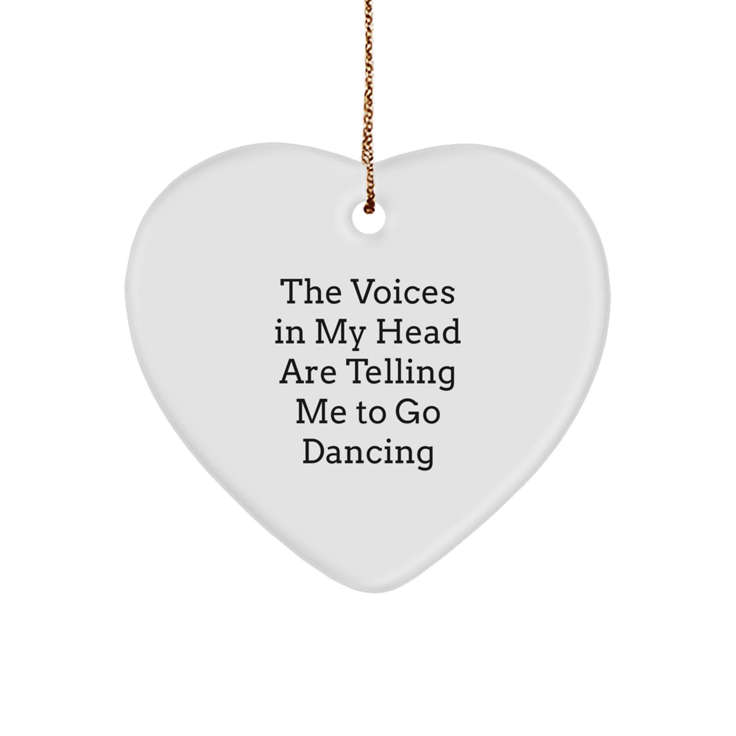 Funny Dancing Heart Ornament Gifts from Family for Dancers Friends on Christmas - Image 1