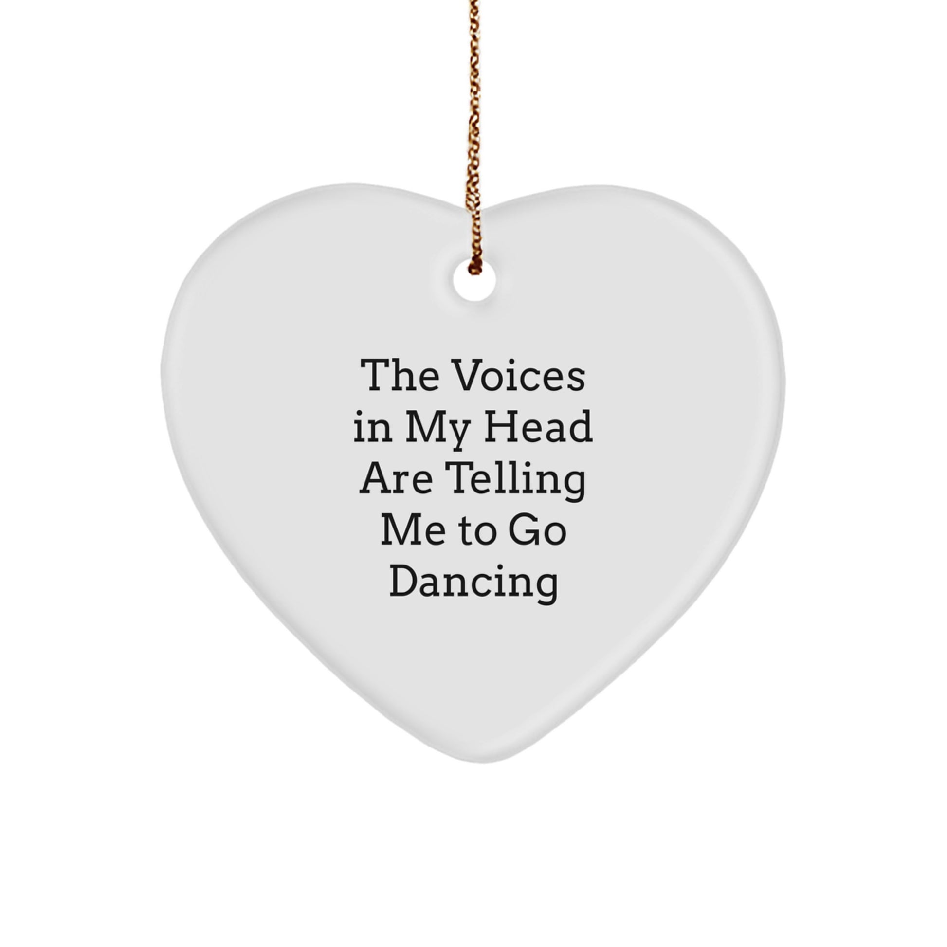 Funny Dancing Heart Ornament Gifts from Family for Dancers Friends on Christmas - Image 1