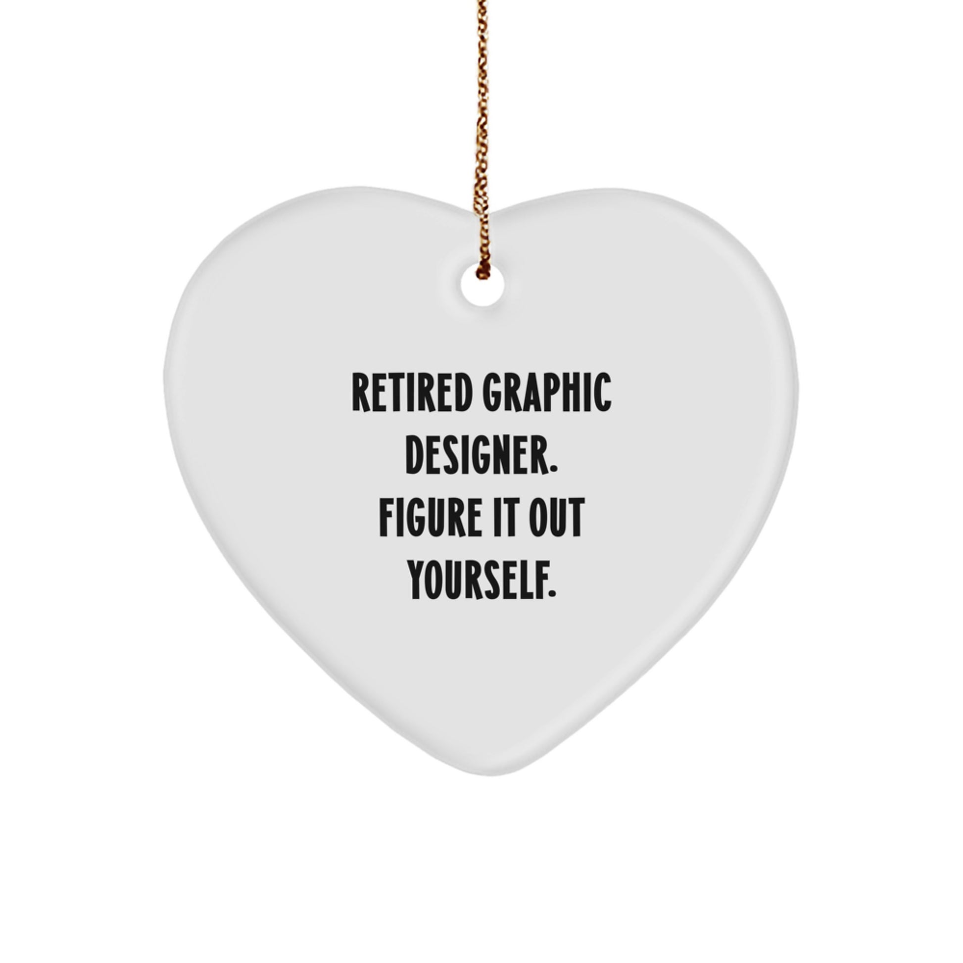 Graphic Designer Gifts from Men, Funny Heart Ornament for Graphic Designer, Christmas Unique Gifts for Women - Image 1