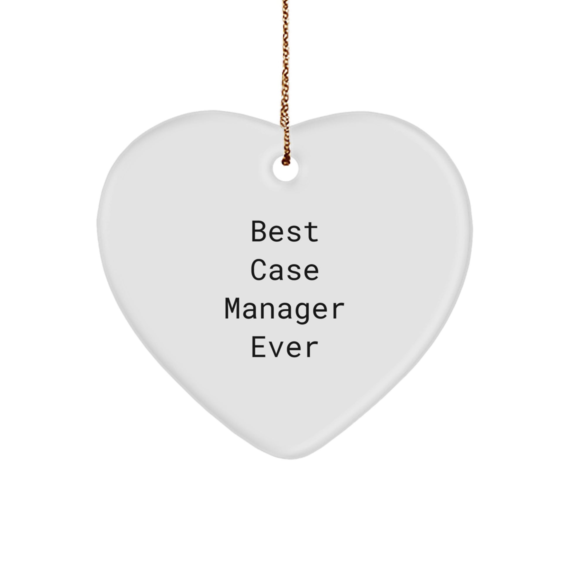 Funny Case Manager Heart Ornament Gifts from Friends and Family for Christmas Unique Presents - Image 1