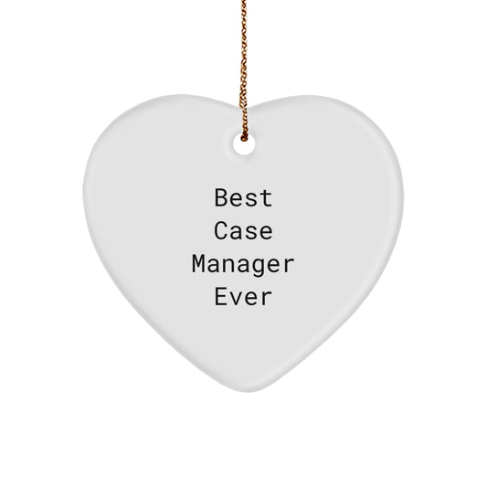 Funny Case Manager Heart Ornament Gifts from Friends and Family for Christmas Unique Presents - Image 1