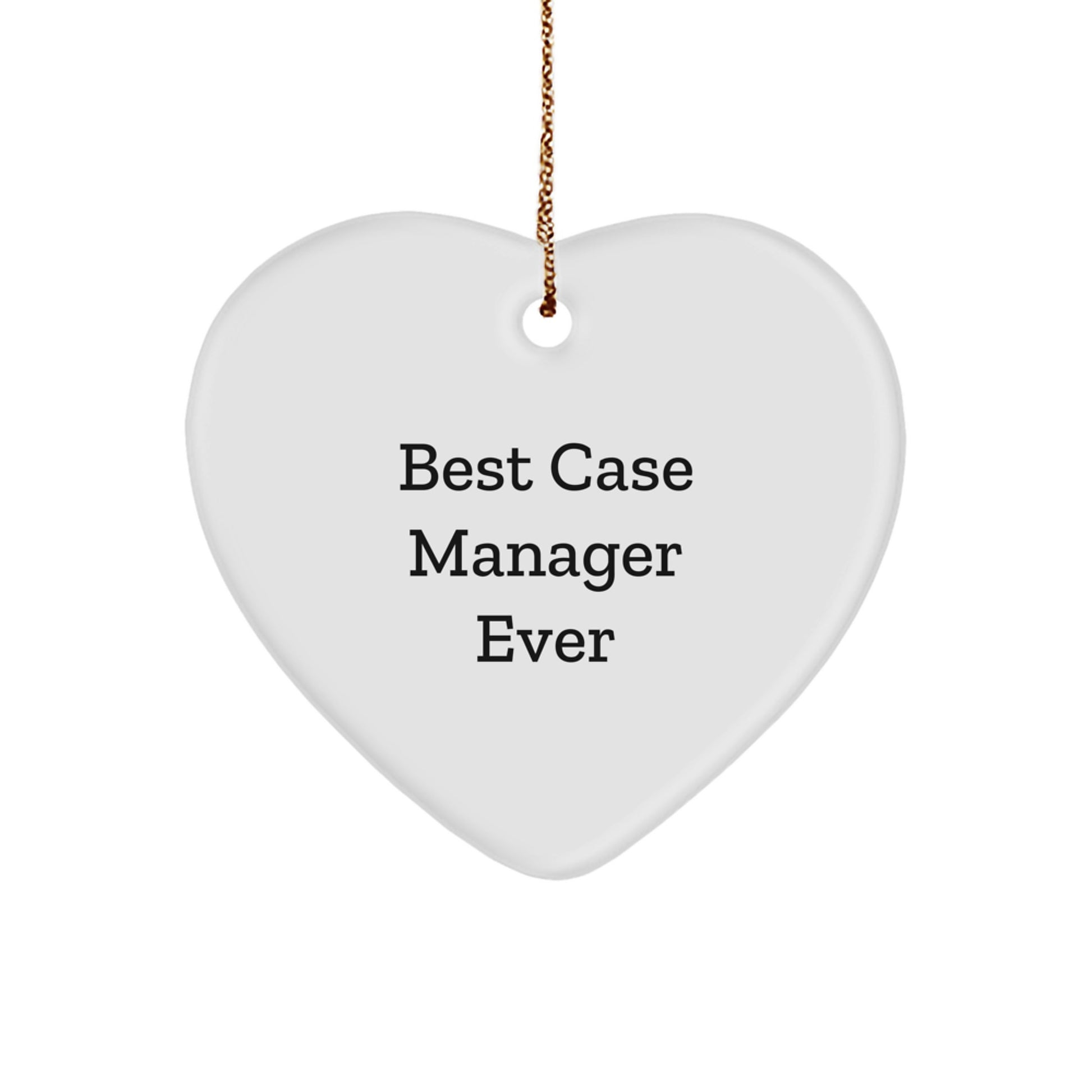 Funny Case Manager Gifts from Friends, Women, Coworkers for Case Manager - Best 'You're the Heart' Heart Ornament for Christmas Unique Gifts - Image 1