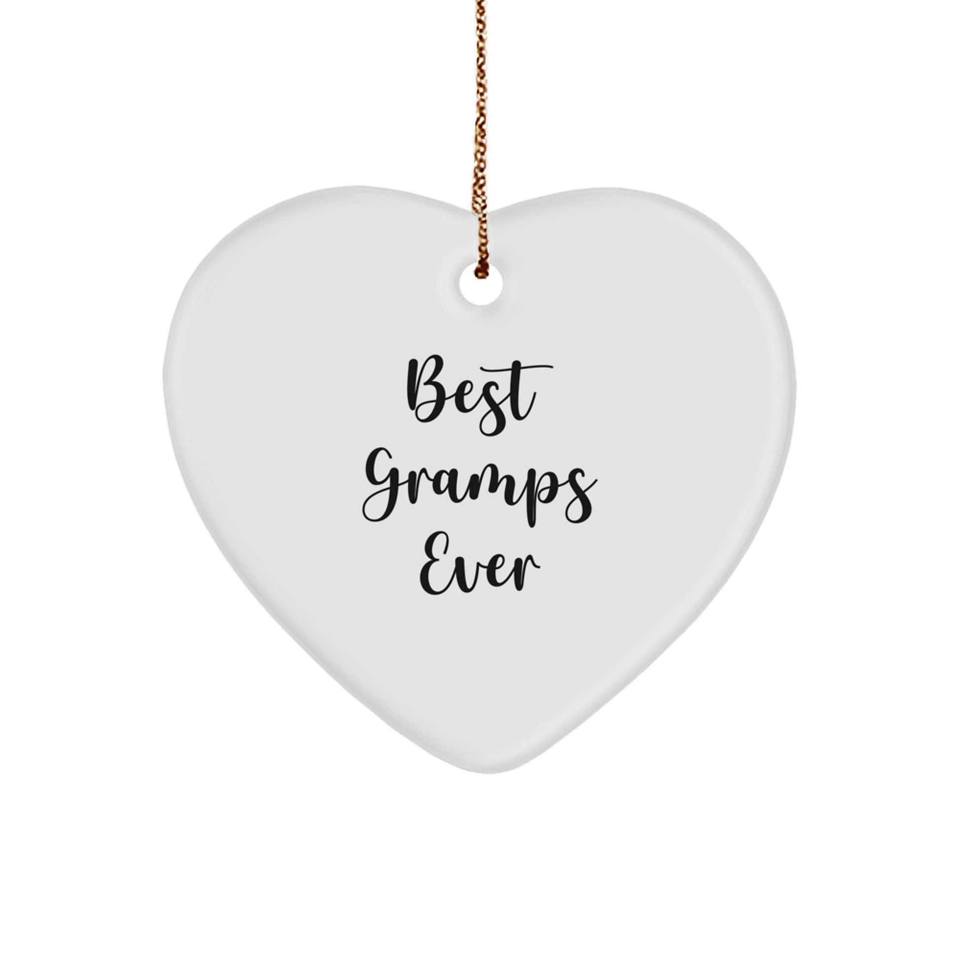 Funny Gramps Gifts from Men, Heart Ornament for Gramps Best Ever, Christmas Unique Gifts - Image 1