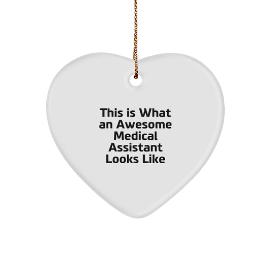 Medical Assistant Gifts from Friends and Family - Cute Heart Ornament for Christmas Unique Gifts - Image 1