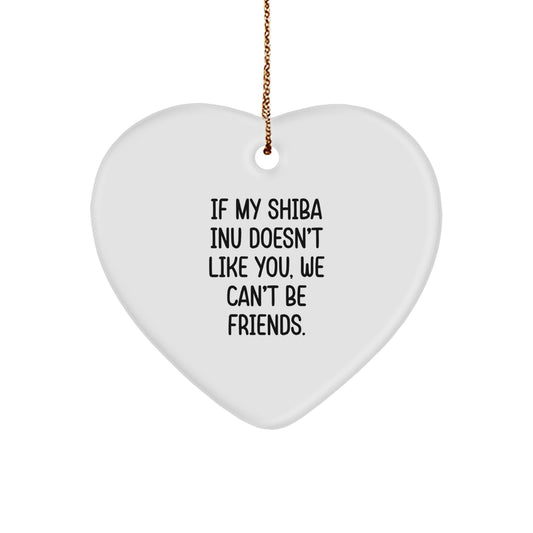 Funny Shiba Inu Dog Lover Gifts from Men to Women Friends Family for Christmas Unique Ornaments - Image 1