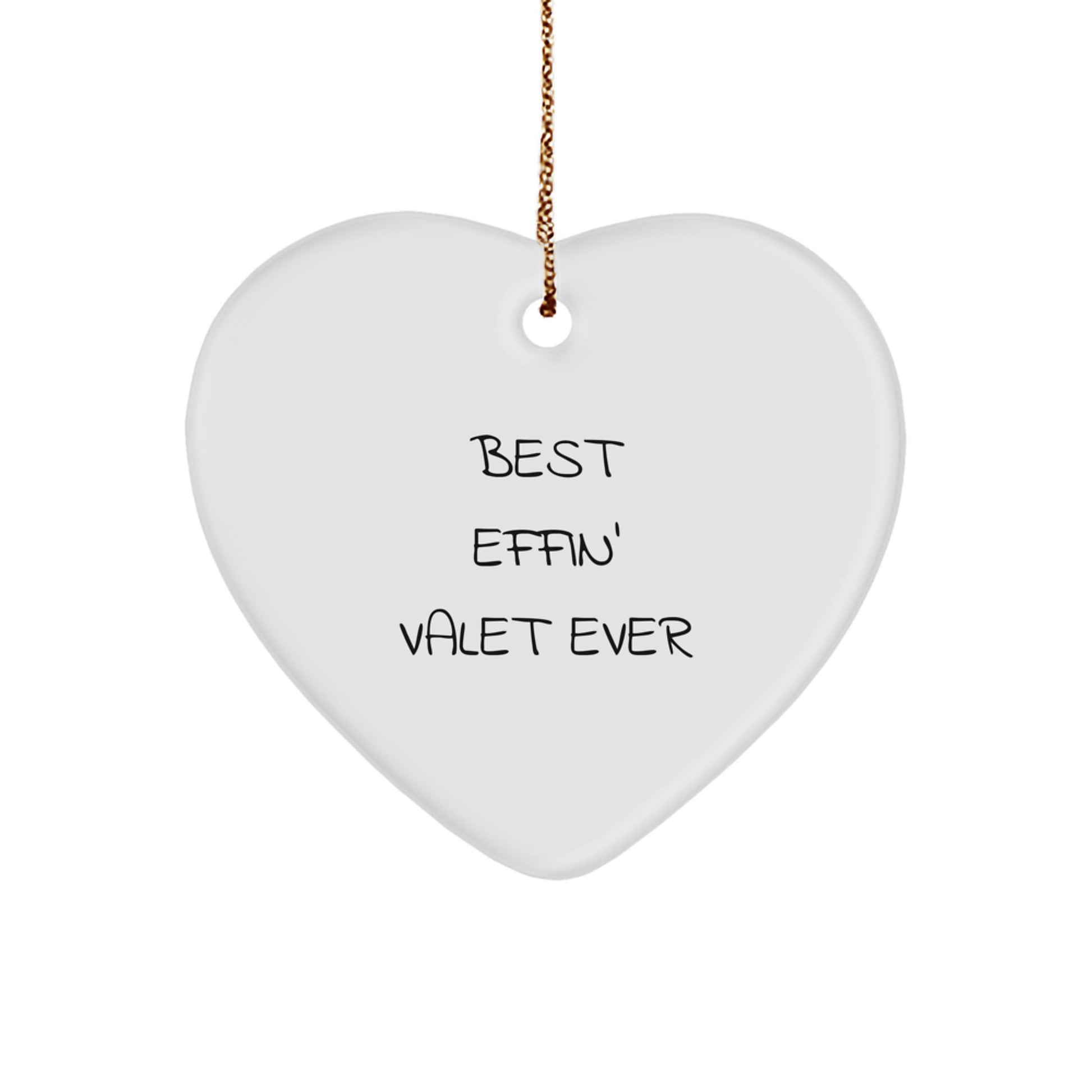 Funny Valet Gifts Unique Heart Ornament for Men, Gifts from Friends, Christmas Unique Gifts for Valet - Image 1