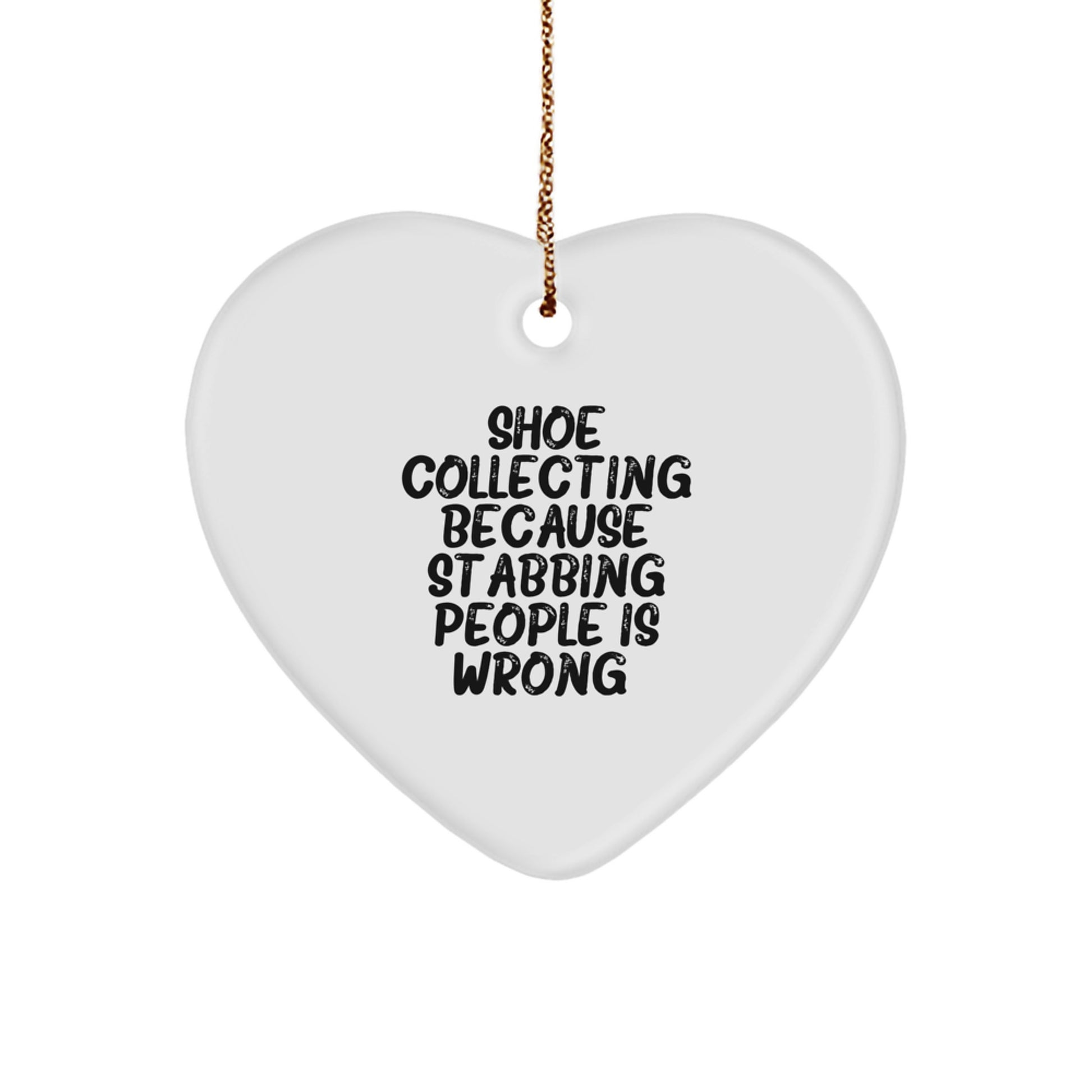 Funny Shoe Collecting Heart Ornament Gifts from Friends for Christmas Unique Presents - Image 1