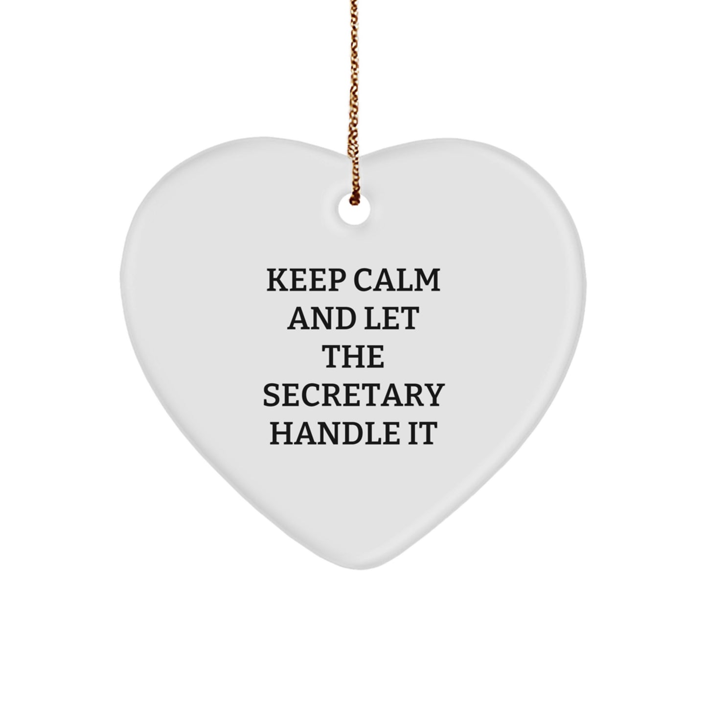 Fun Heart Ornament Gifts from Men to Secretary Coworkers for Christmas Unique Presents - Image 1