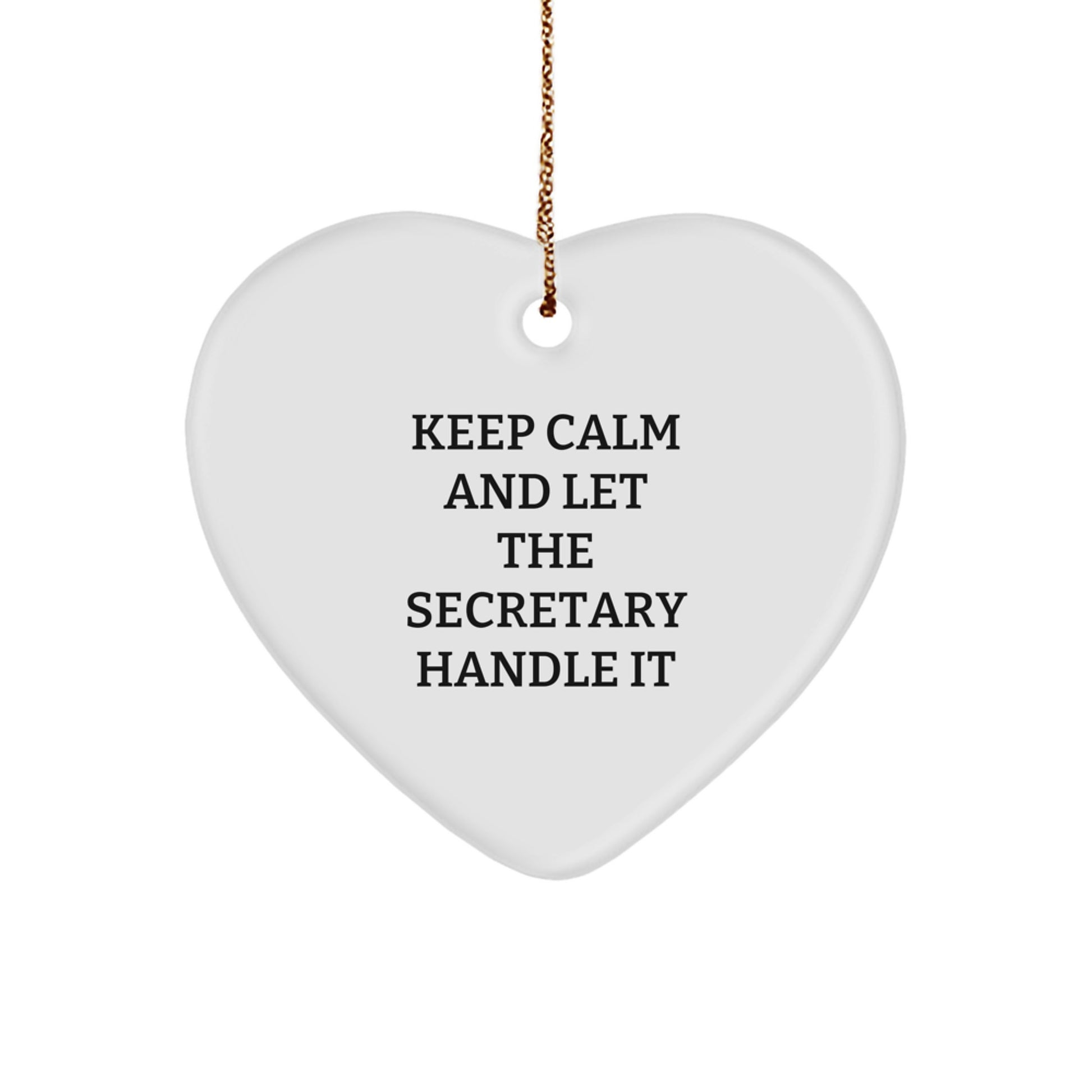 Fun Heart Ornament Gifts from Men to Secretary Coworkers for Christmas Unique Presents - Image 1