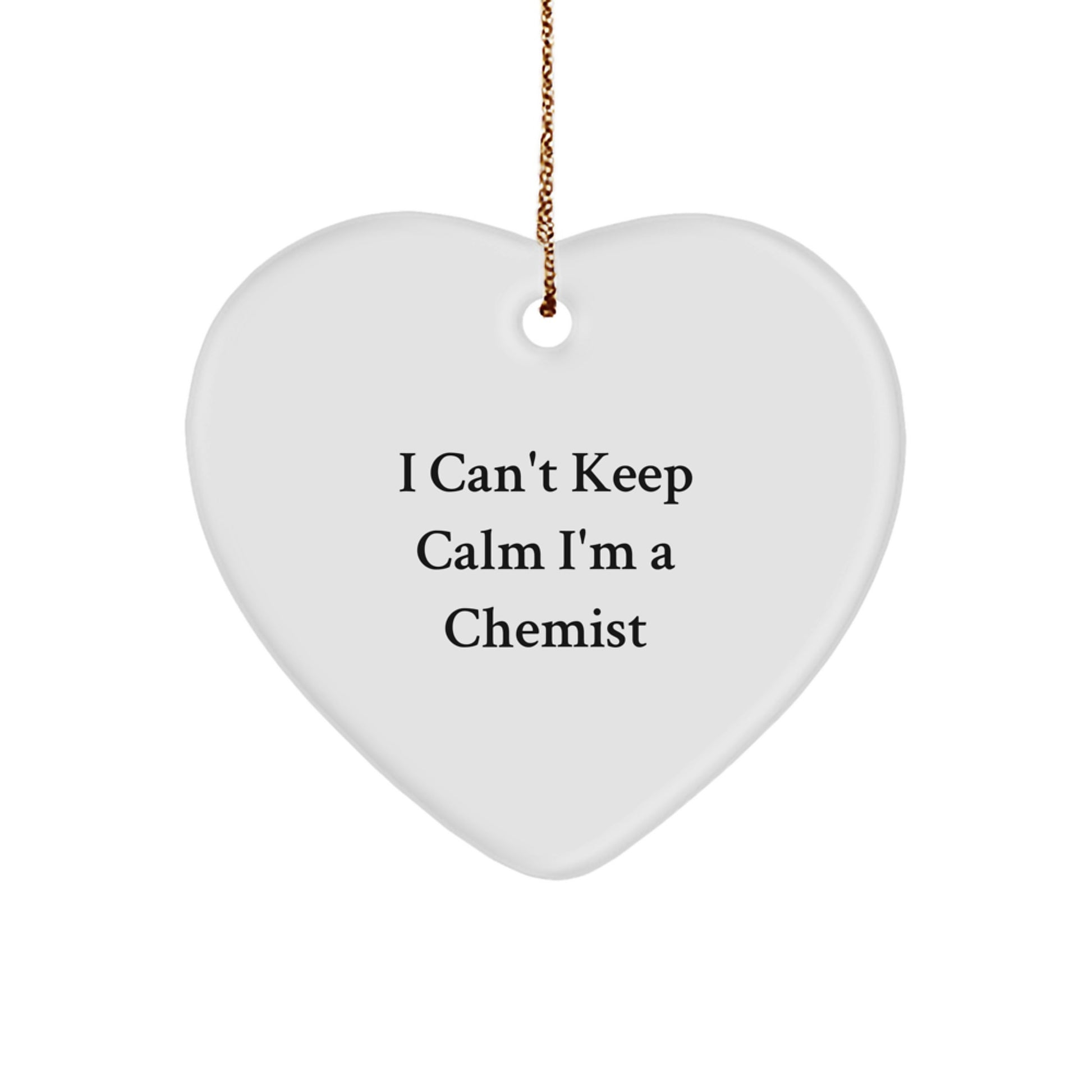 Funny Chemist Heart Ornament, Unique Gifts from Friends for Chemist, Christmas Unique Gifts - Image 1