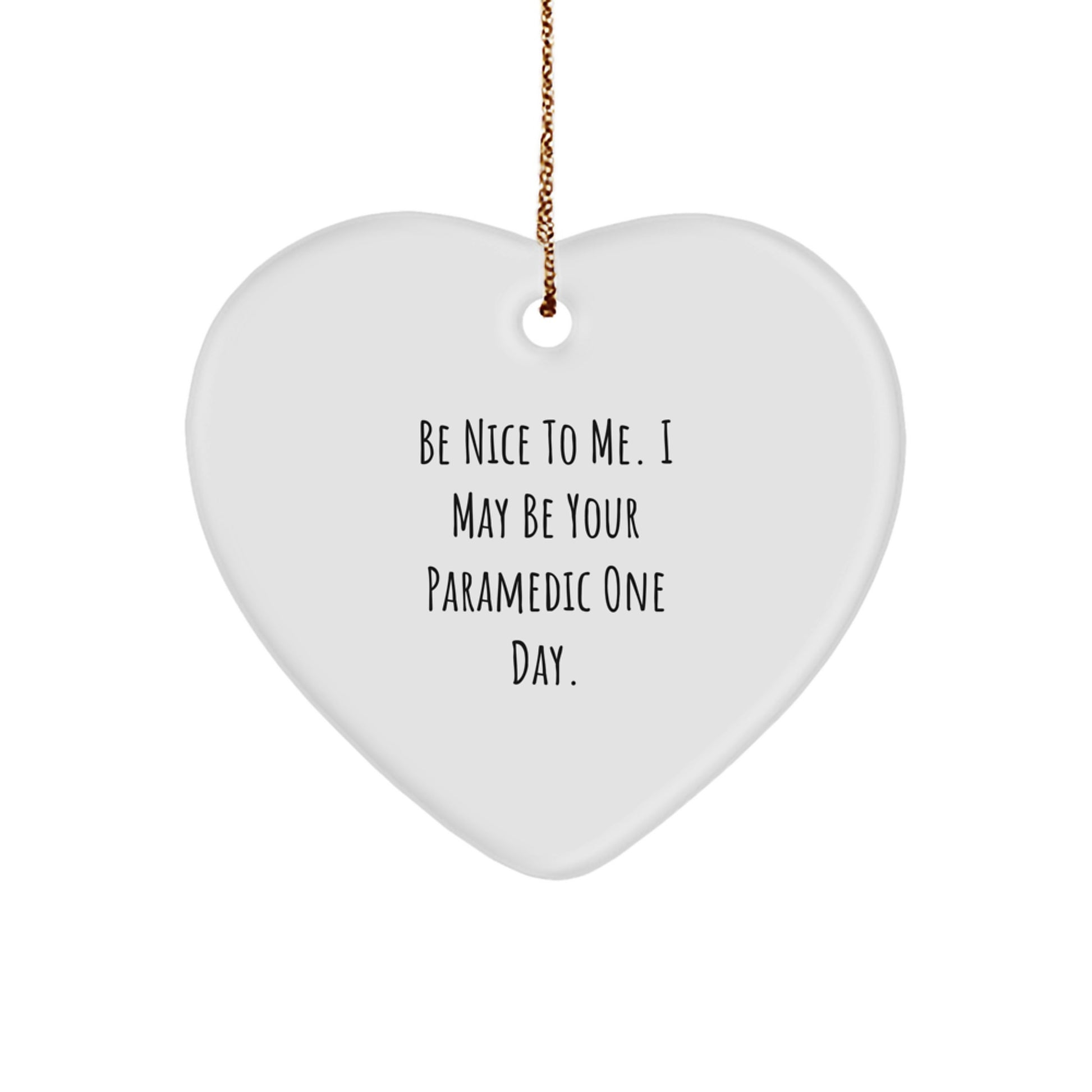 Funny Rescue Worker Heart Ornament Gifts from Friends and Family for Christmas Unique Presents - Image 1