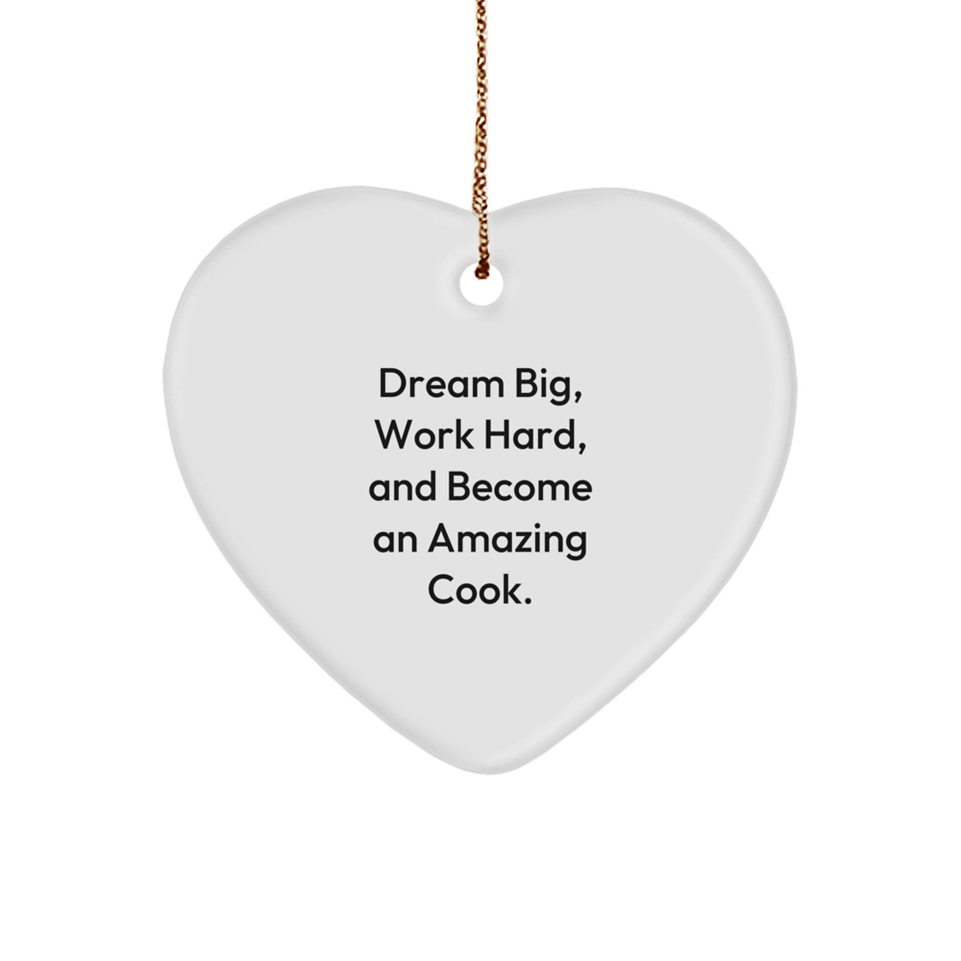 Funny Heart Ornament for Cook, Gifts from Men to Cook Friends, Christmas Unique Gifts for Men Who Love to Cook - Image 1