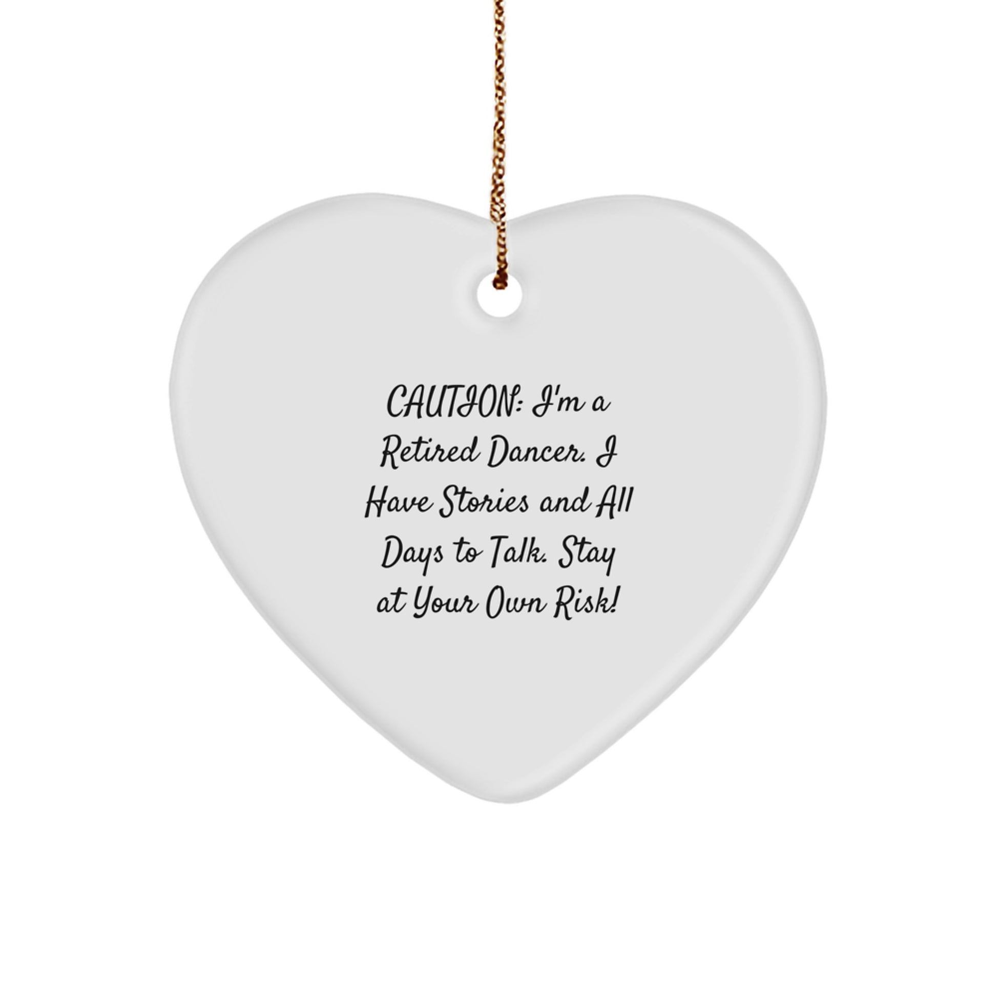 Funny Dancer Gifts for Friends from Men Women Family with Heart Ornament - Christmas Unique Decorations - Image 1