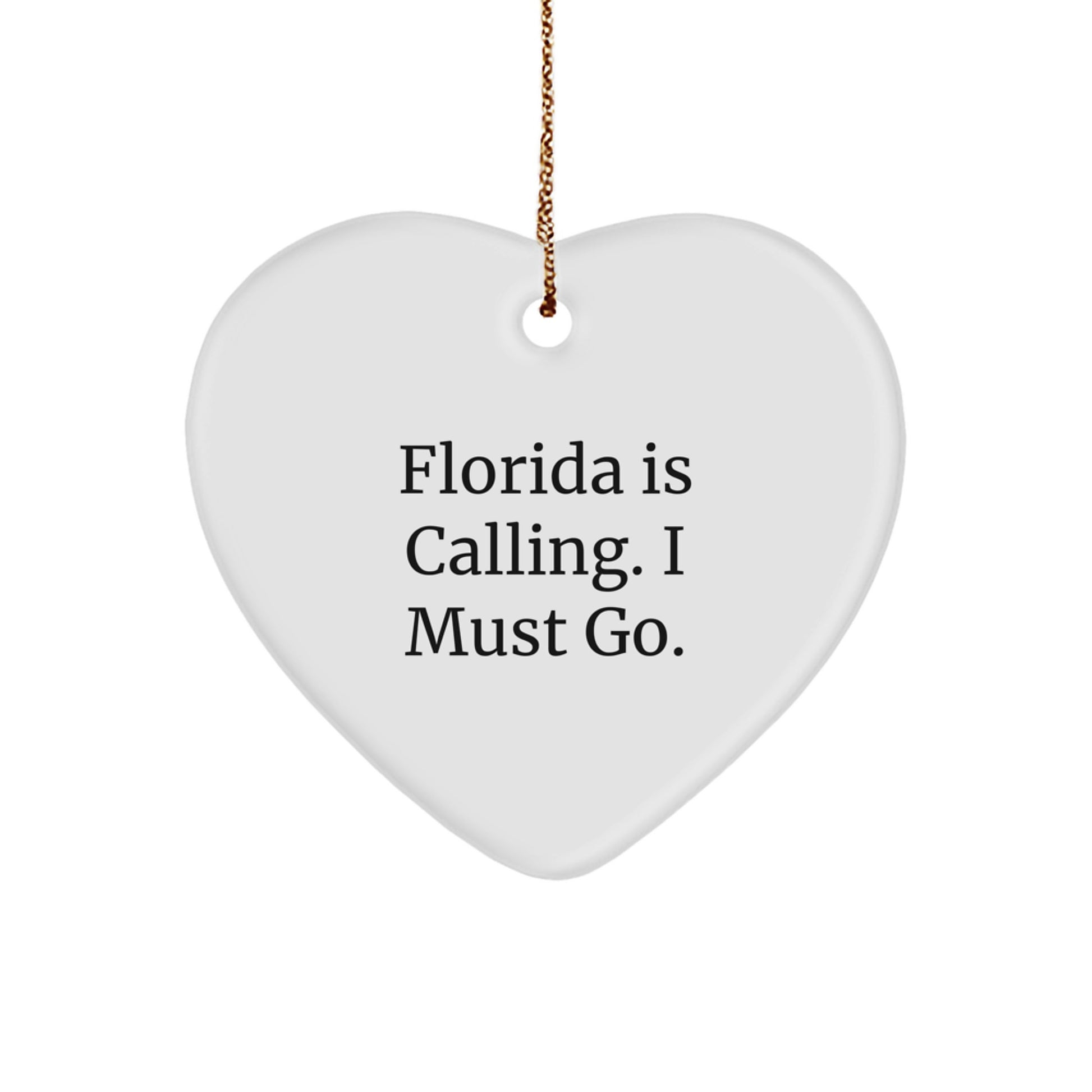 Florida Heart Ornament Gifts from Florida Lovers for Men Women Friends - Image 1