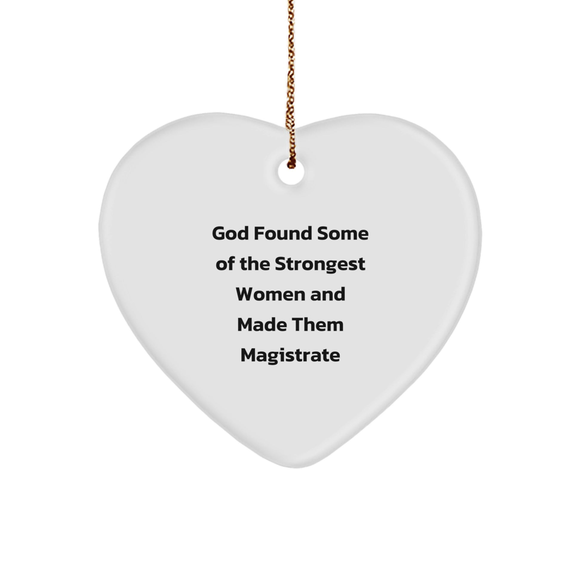 Funny Inspirational Gifts from Family for Magistrate Heart Ornament Christmas - Image 1