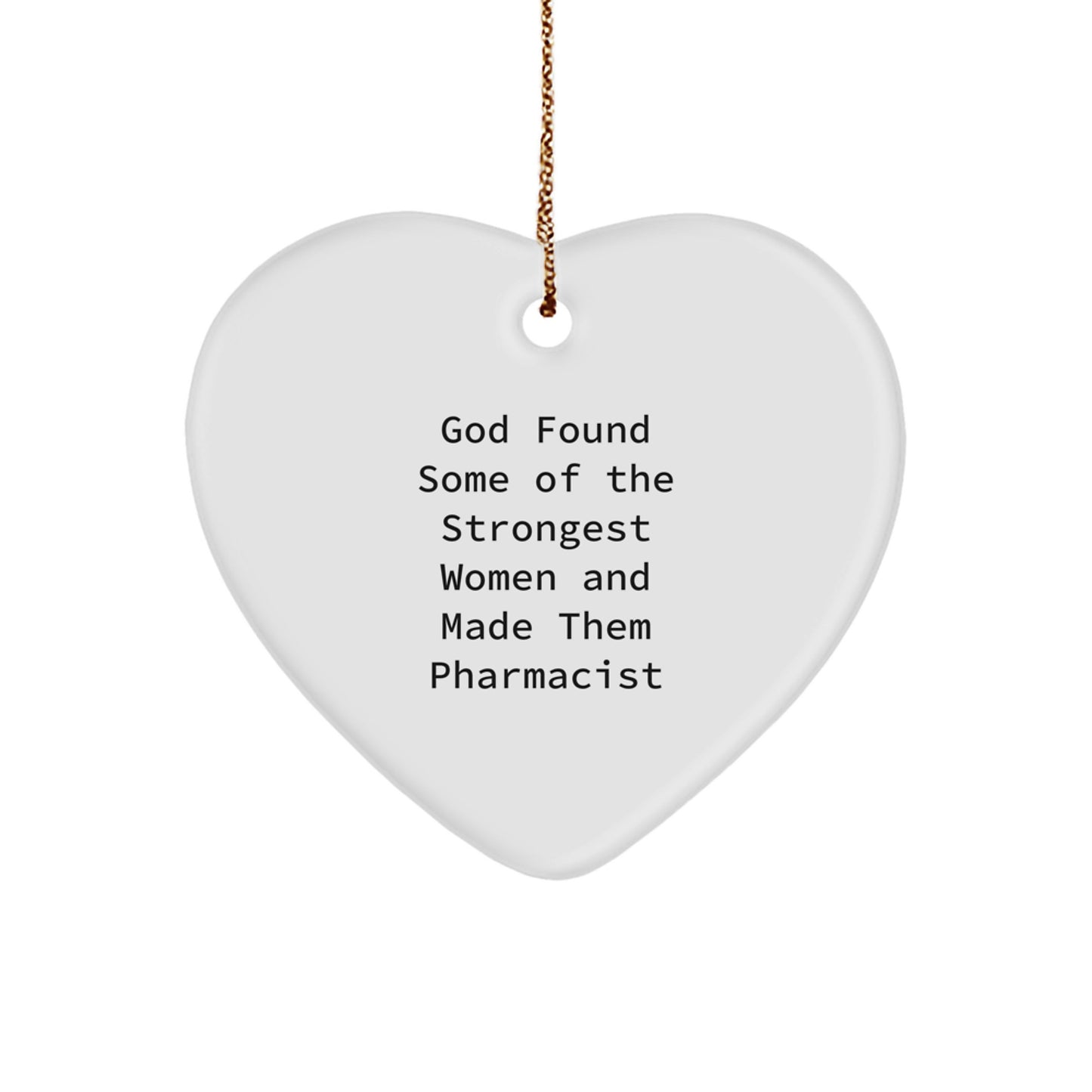 Funny Pharmacist Heart Ornament Gifts from Men, Women, or Friends, Perfect Christmas Unique Gifts for Pharmacist Women or Men - Image 1
