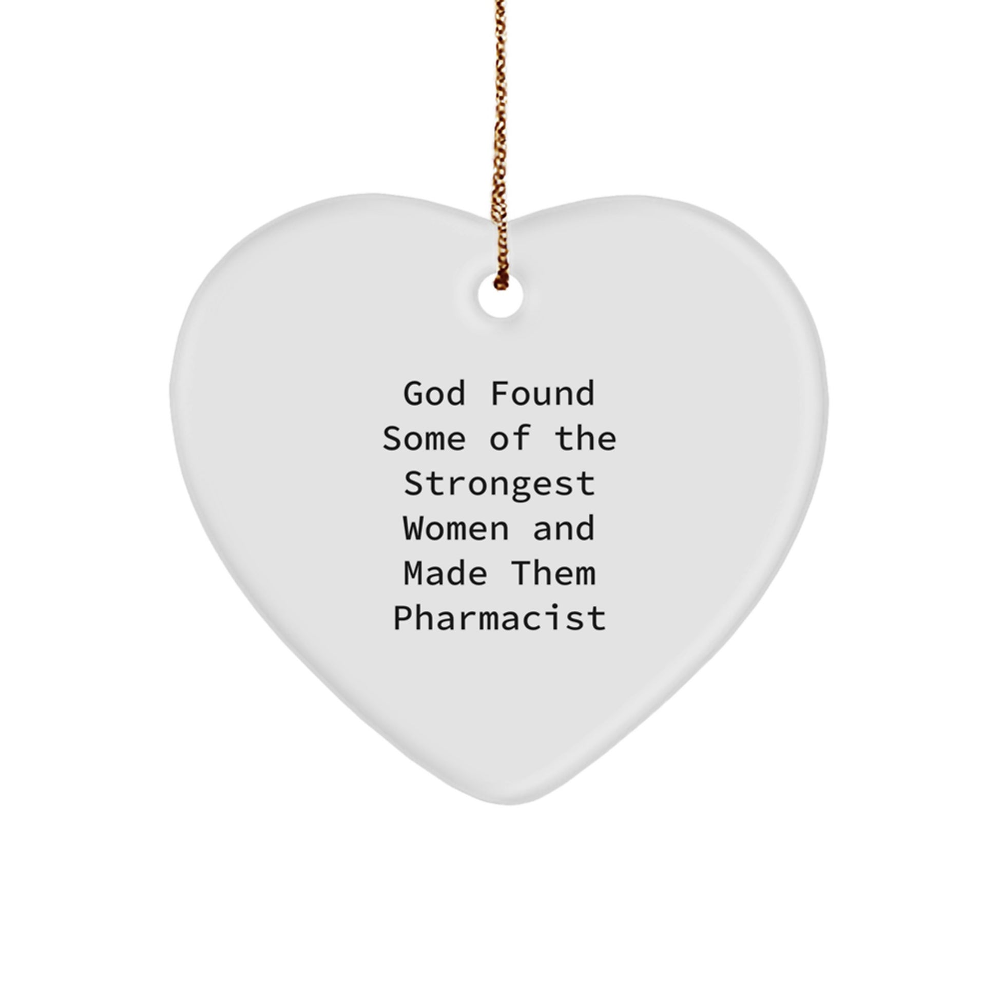 Funny Pharmacist Heart Ornament Gifts from Men, Women, or Friends, Perfect Christmas Unique Gifts for Pharmacist Women or Men - Image 1