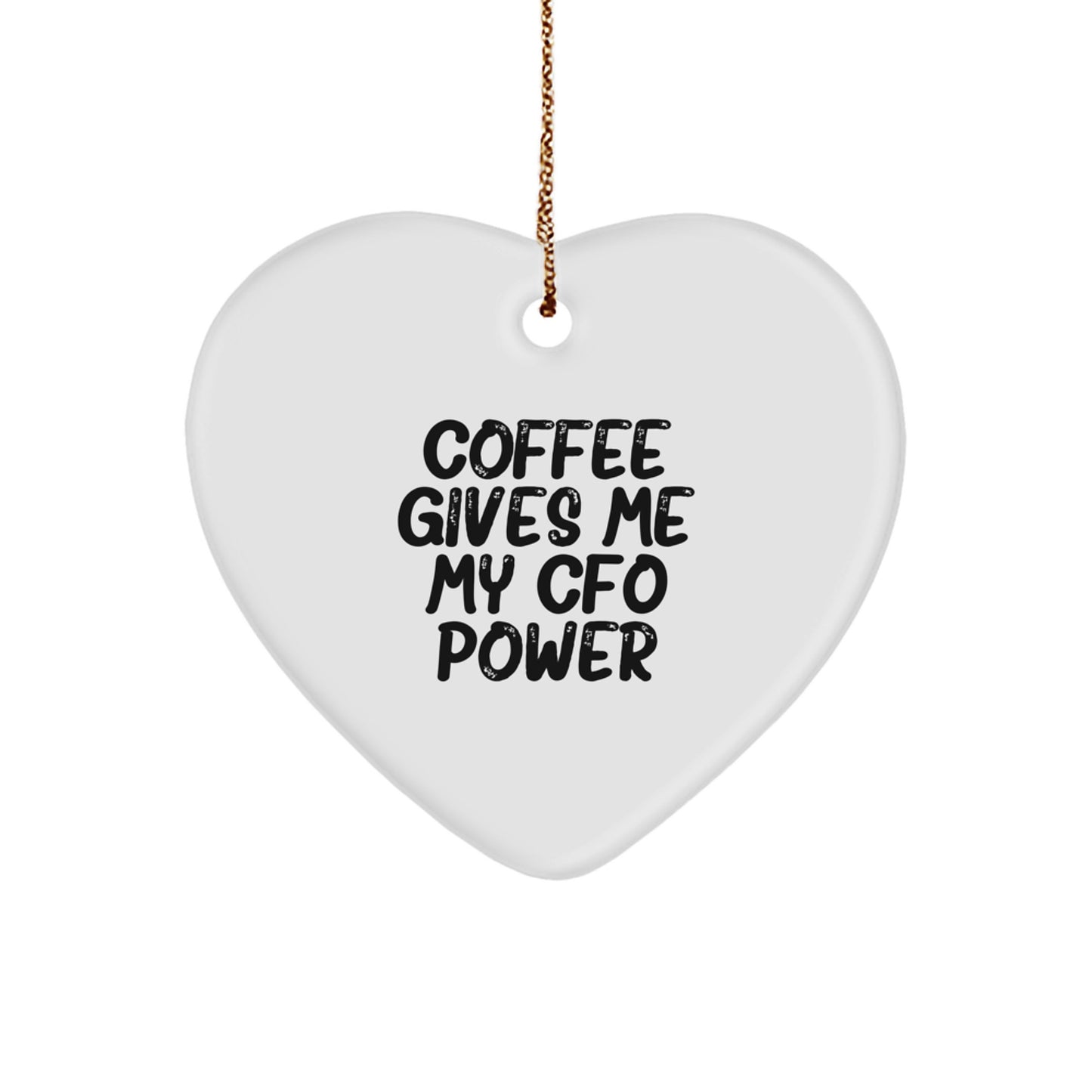 Funny CFO Heart Ornament Gifts from Friends or Family for CFO Men or Women, Christmas Unique Gifts - Image 1