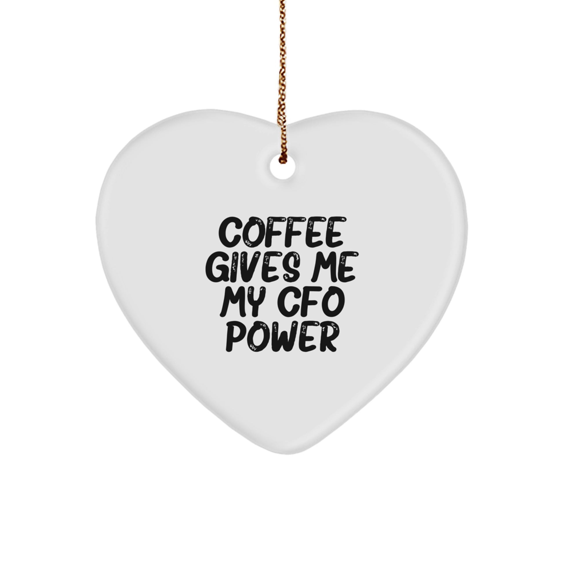 Funny CFO Heart Ornament Gifts from Friends or Family for CFO Men or Women, Christmas Unique Gifts - Image 1