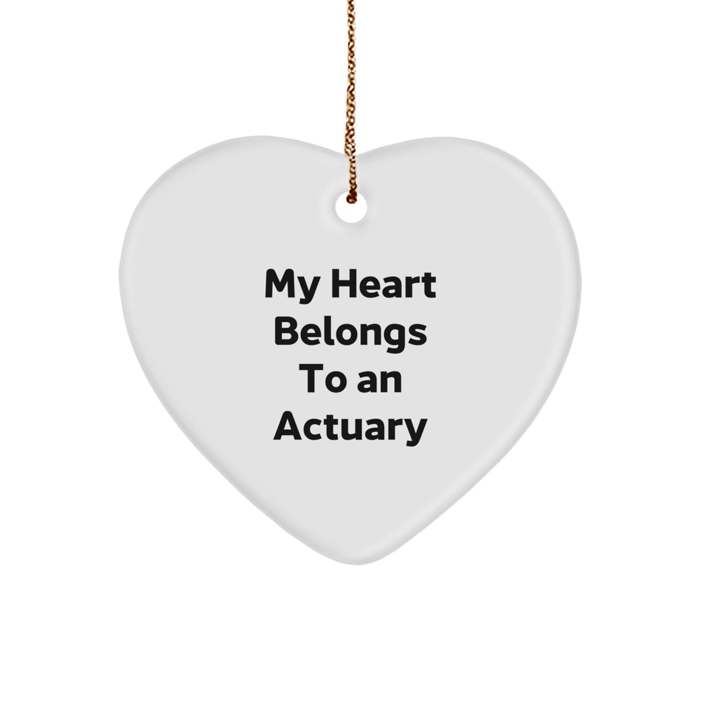 Funny Actuary Heart Ornament Gifts from Friends and Family for Christmas Unique Presents - Image 1