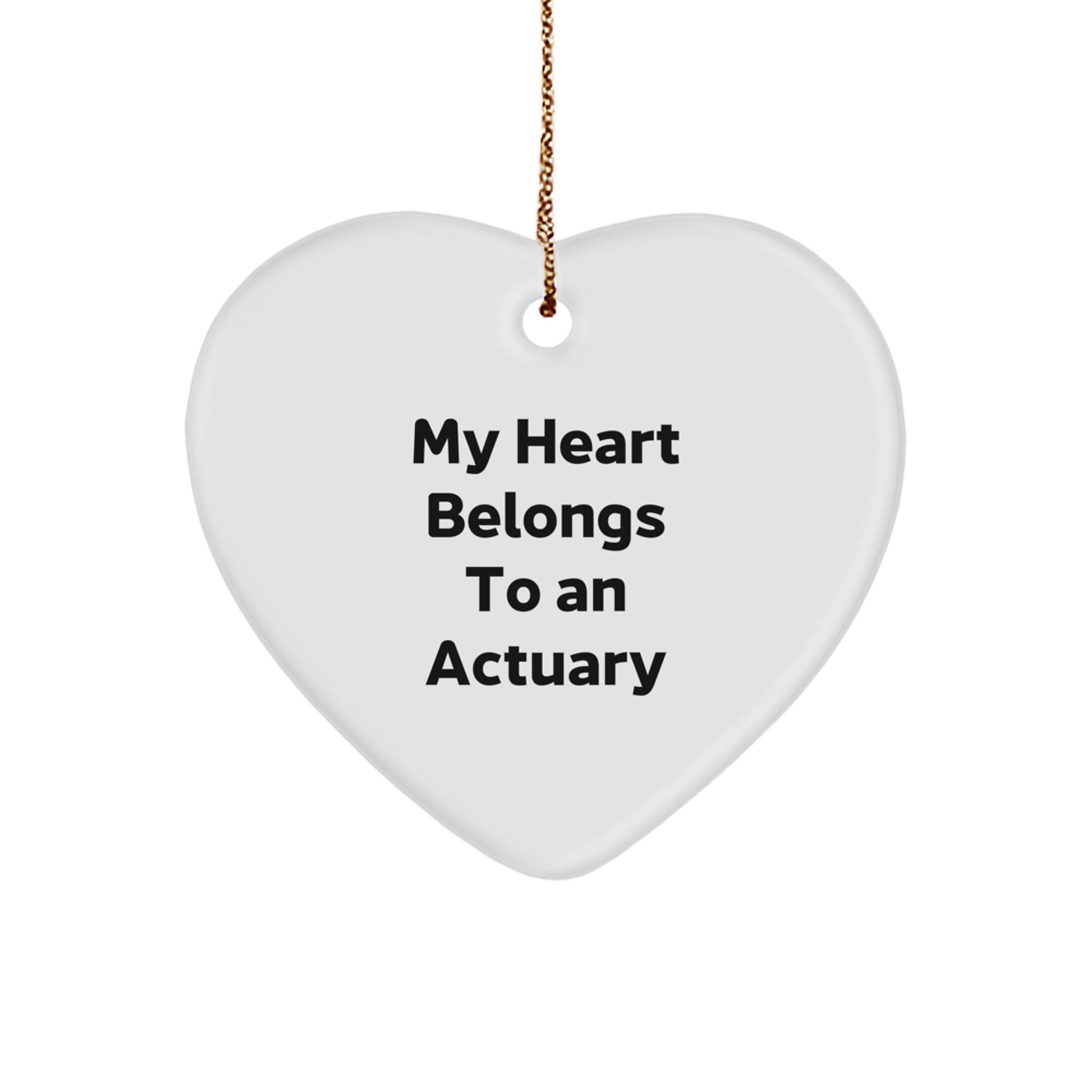 Funny Actuary Heart Ornament Gifts from Friends and Family for Christmas Unique Presents - Image 1