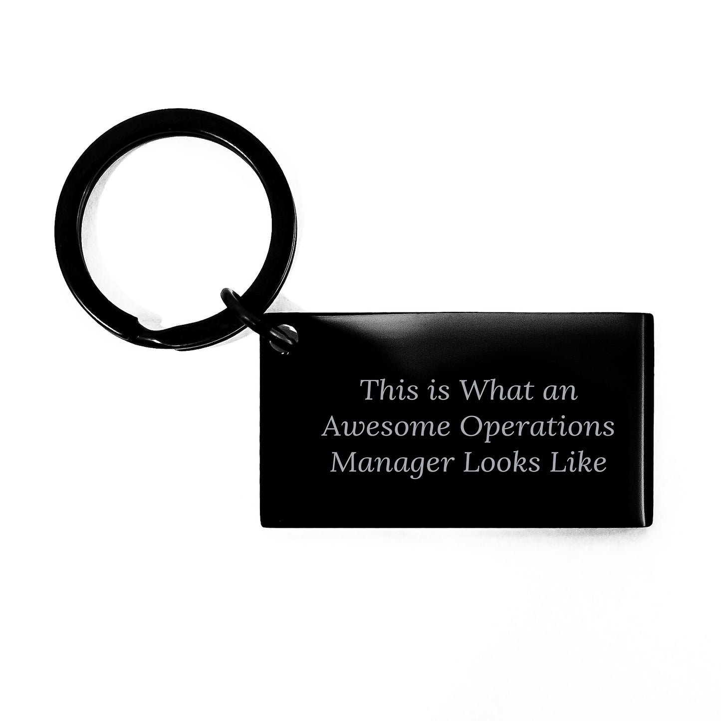 Awesome Operations Manager Keychain, Funny Quote Gifts for Men, Women, Friends, Coworkers, Family - Birthday Unique Gifts from Men, Women, Friends, Coworkers, Family - Image 1
