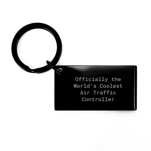 Funny Air Traffic Controller Keychain Gifts from Friends to Air Traffic Controller Enthusiasts, Unique Christmas Unique Gifts, Keychain Officially The World's Coolest Air Traffic Controller - Image 1