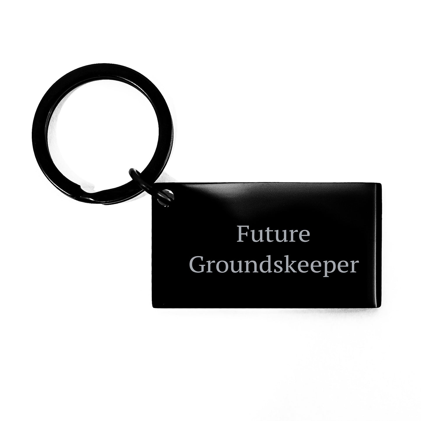 Funny Future groundskeeper Keychain, Gifts from Friends, Inspirational Quote, Graduation Unique Gifts, groundskeeper Gifts - Image 1