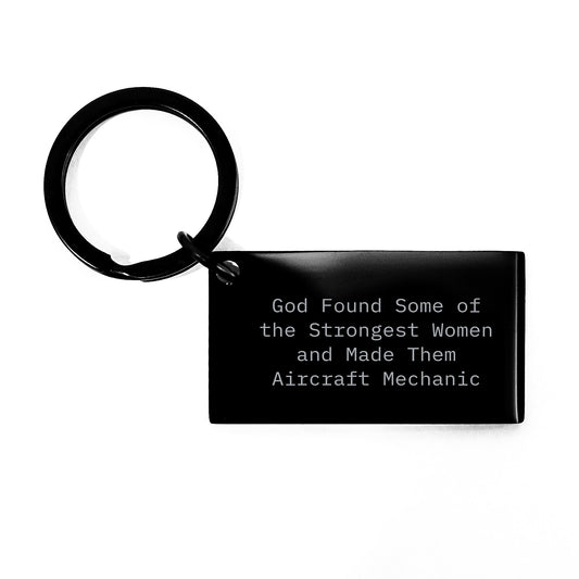 Funny Inspirational Gifts from Men to Aircraft Mechanic Friends Who Love Christmas Unique Keychains - Image 1