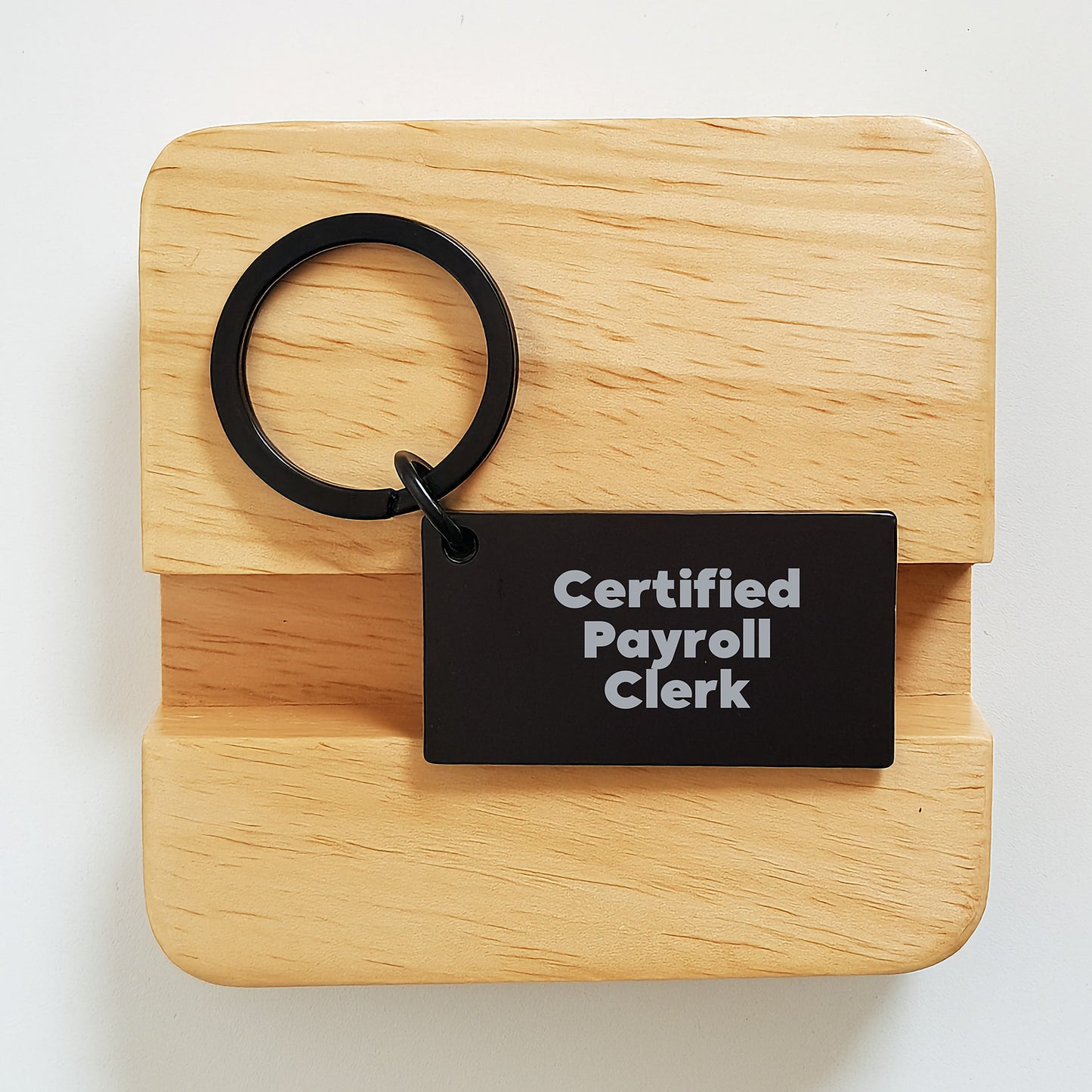 Funny Certified Payroll Clerk Keychain, Gifts from Friends or Family, Unique Christmas Unique Gifts for Payroll Clerk Men Women Keychain - Image 2