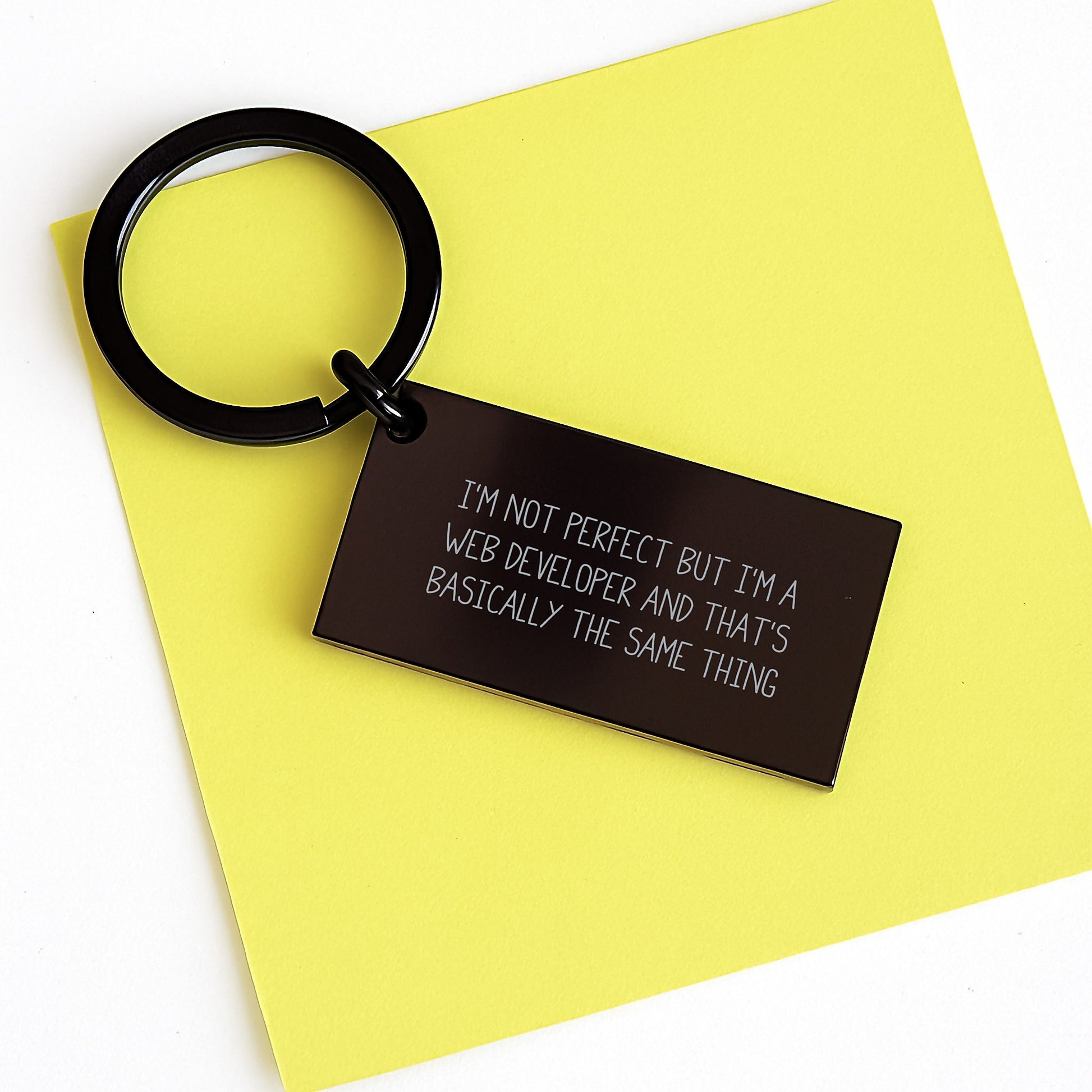 Web Developer Keychain Gifts from Friends for Men, Funny Inspirational Quote, Birthday Unique Presents - Image 3