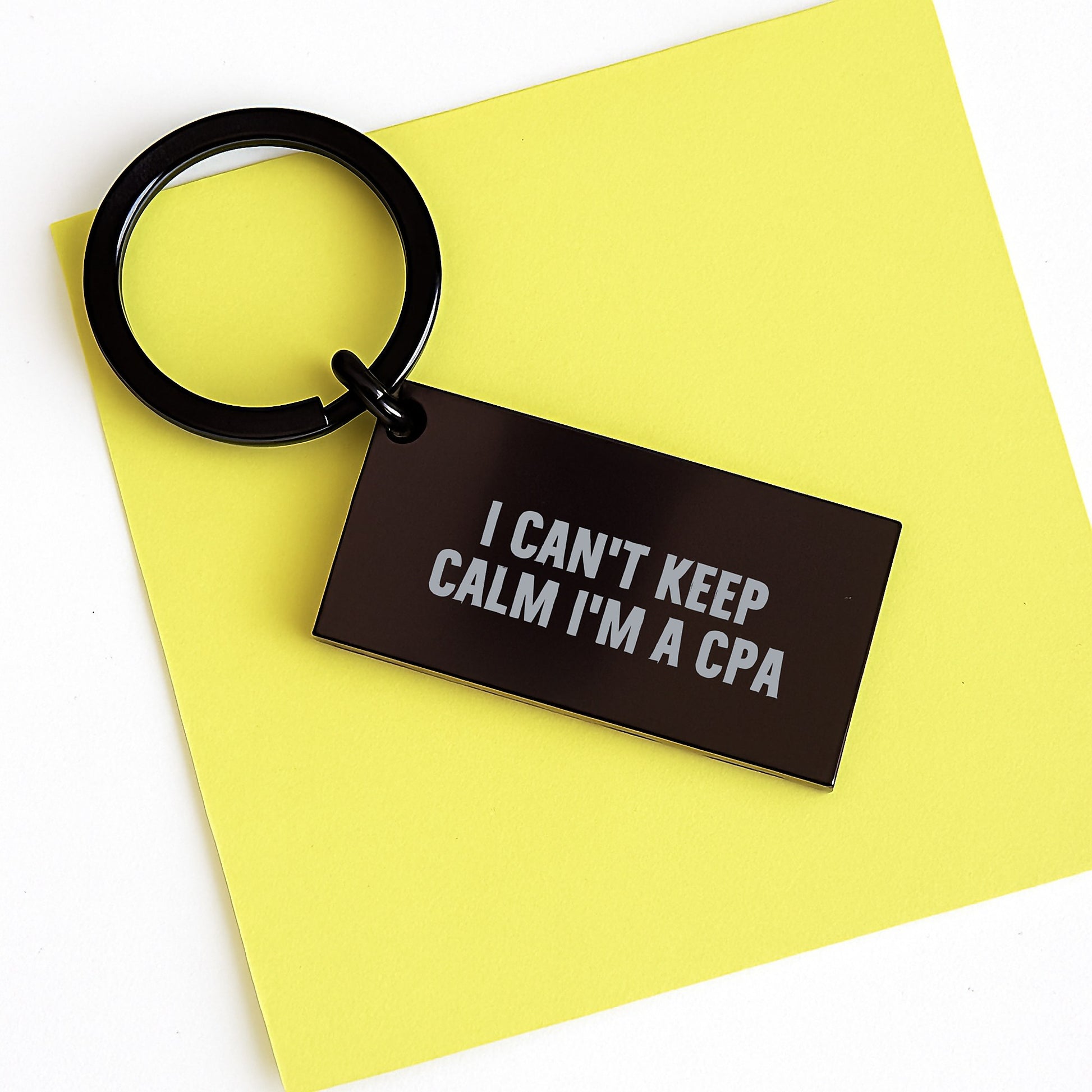 Funny CPA Keychain, I Can't Keep Calm I'm A CPA, Christmas Unique Gifts from Friends - Image 3