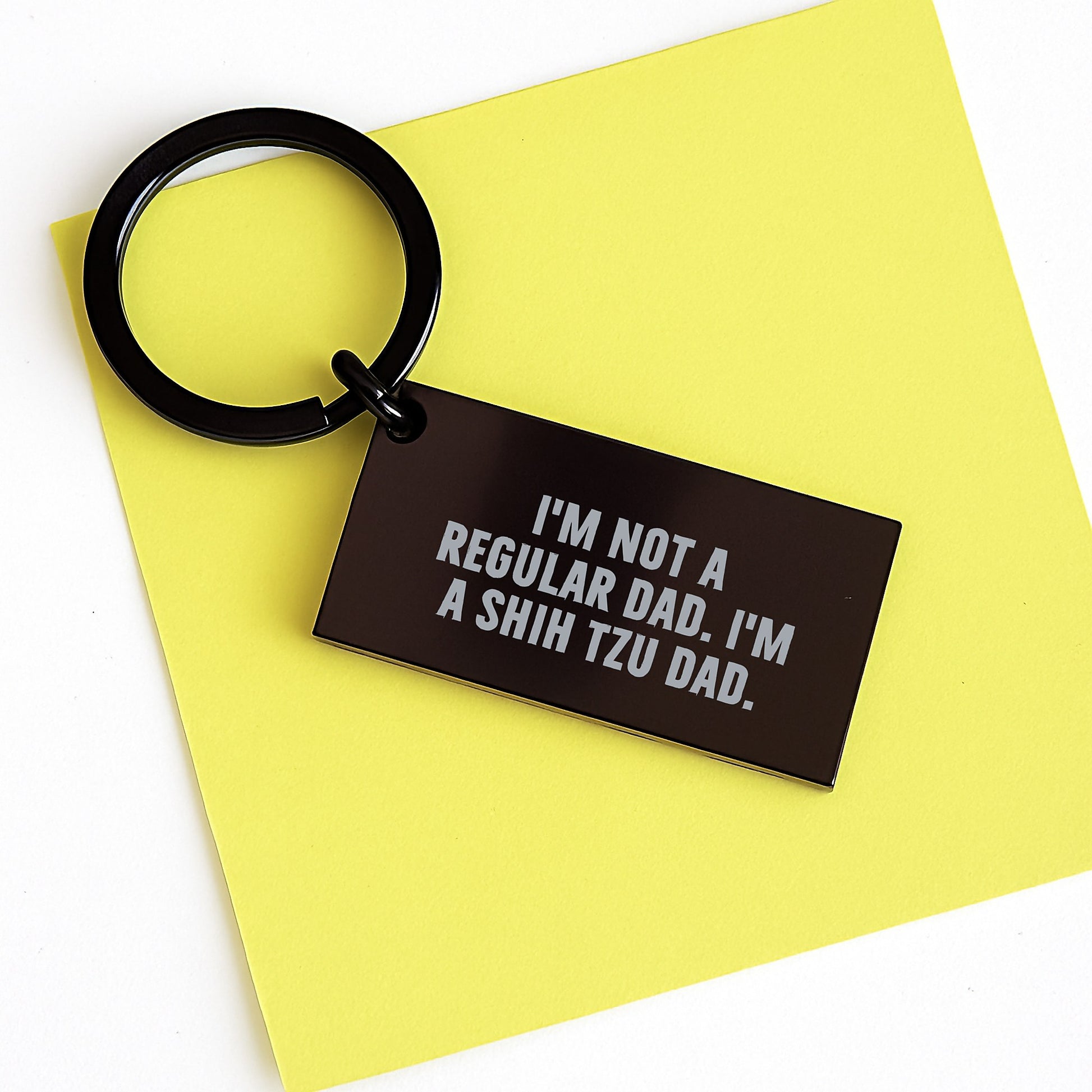 Funny Shih Tzu Dad Keychain Gifts for Graduation from Men to Friends - 'I'm Not A Regular Dad. I'm A Shih Tzu Dad.' - Image 3