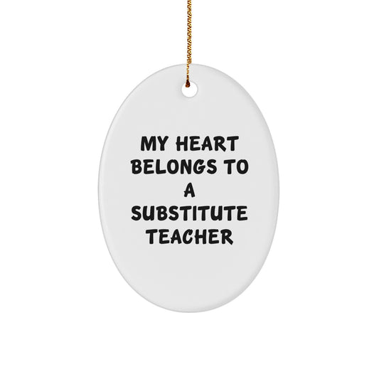 Funny Substitute Teacher Gifts from Friends, Christmas Unique Gifts for Substitute Teacher - Image 1