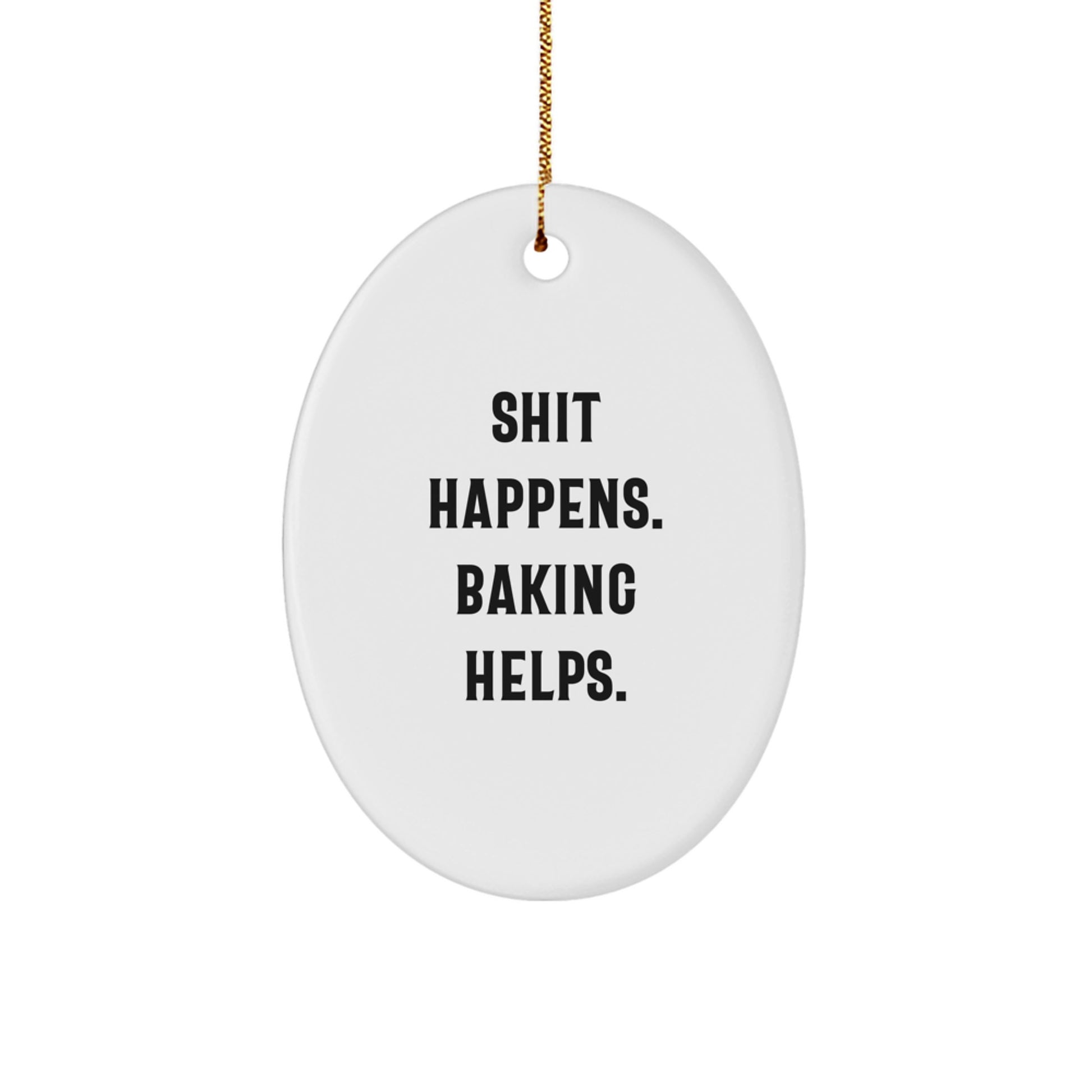 Funny Baking Gifts from Men to Women for Oval Ornament Decorations at Christmas - Image 1