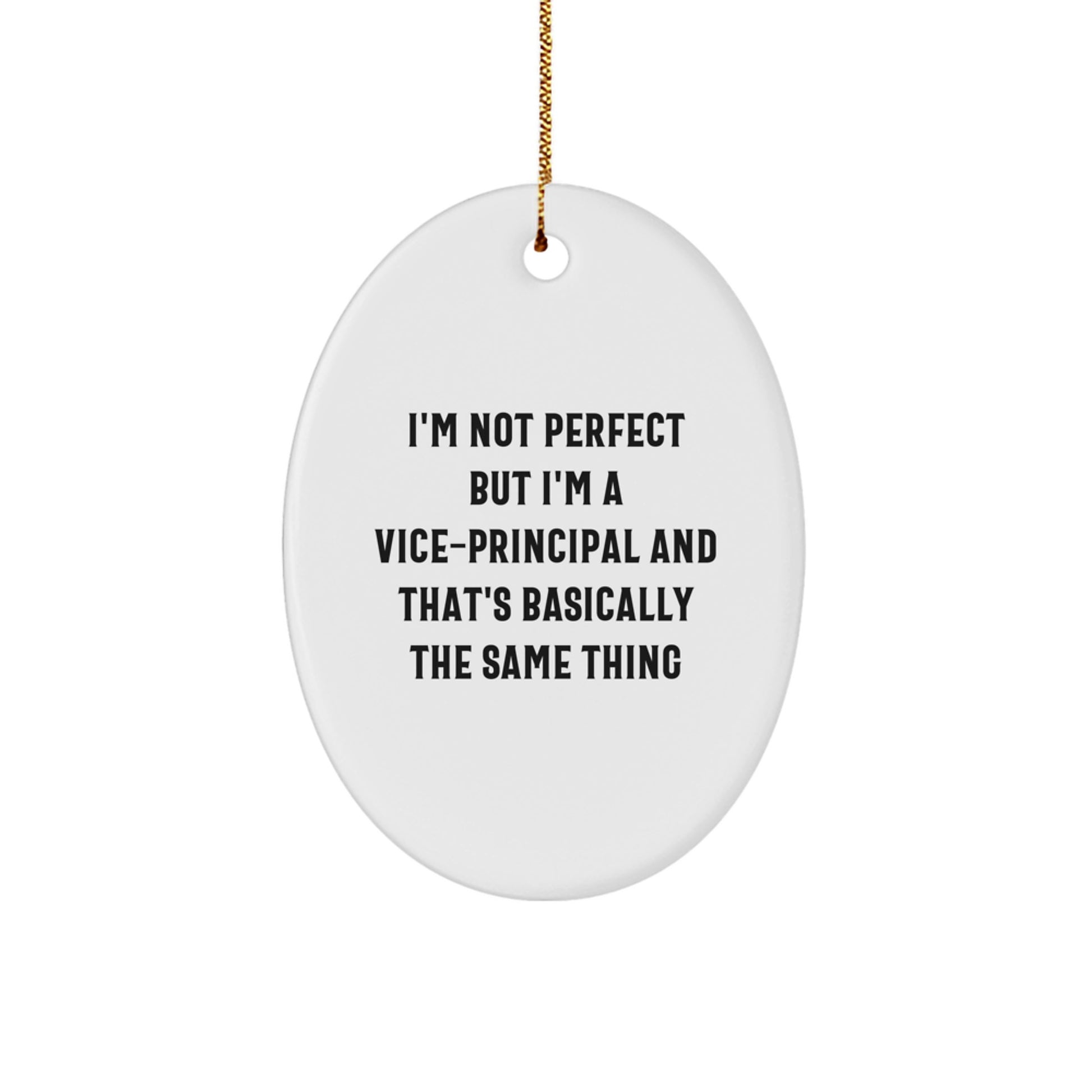 Funny Vice-principal Oval Ornament, Gifts from Friends, Vice-principal Christmas Unique Gifts, Vice-principal Oval Ornament - Image 1