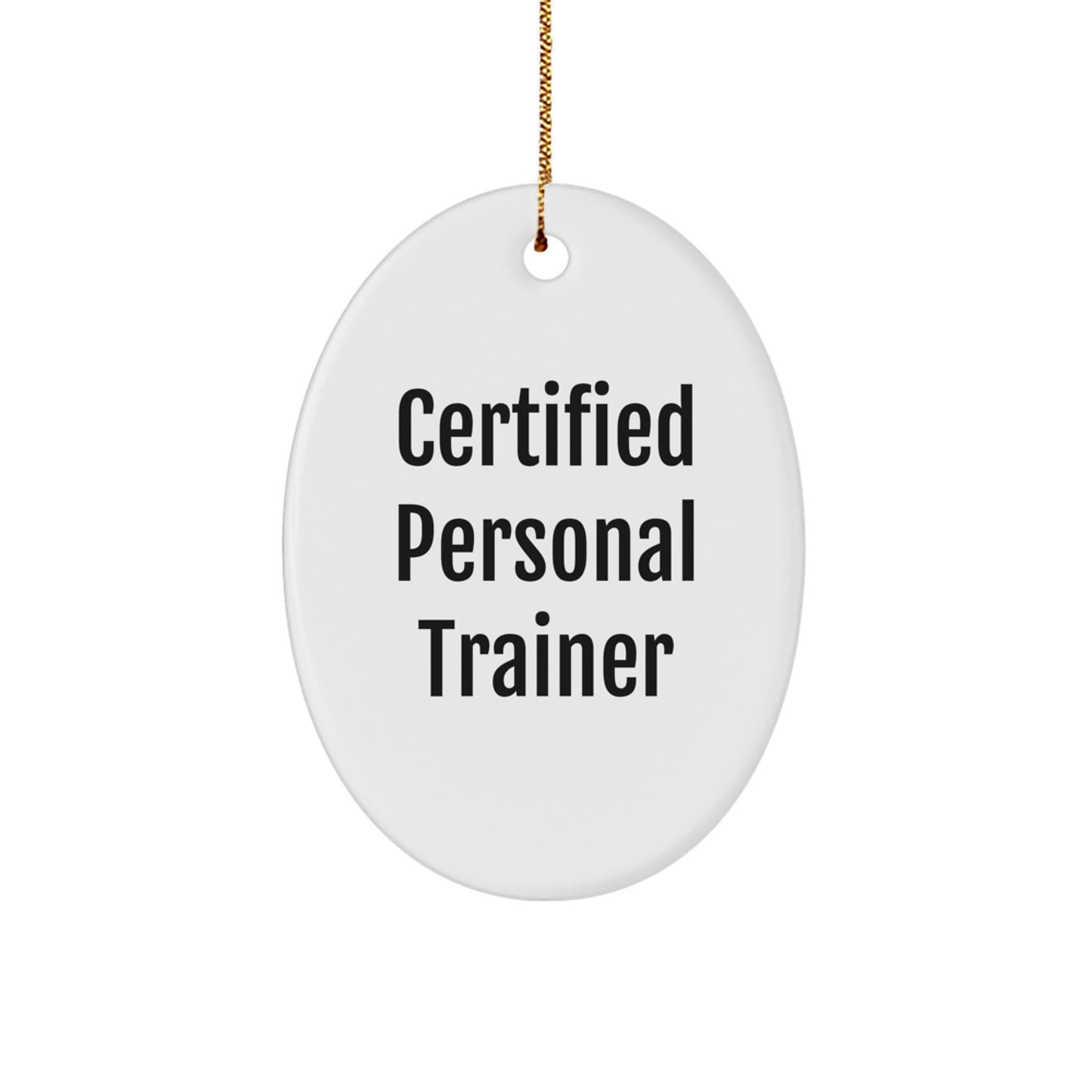 Funny Personal Trainer Oval Ornament Gifts from Friends to Christmas Unique Gifts - Image 1