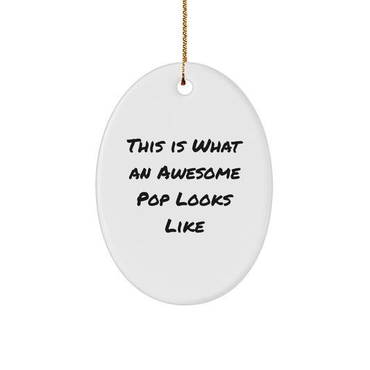 Funny Pop Oval Ornaments, Gifts from Family for Friends, Christmas Unique Gifts - Image 1