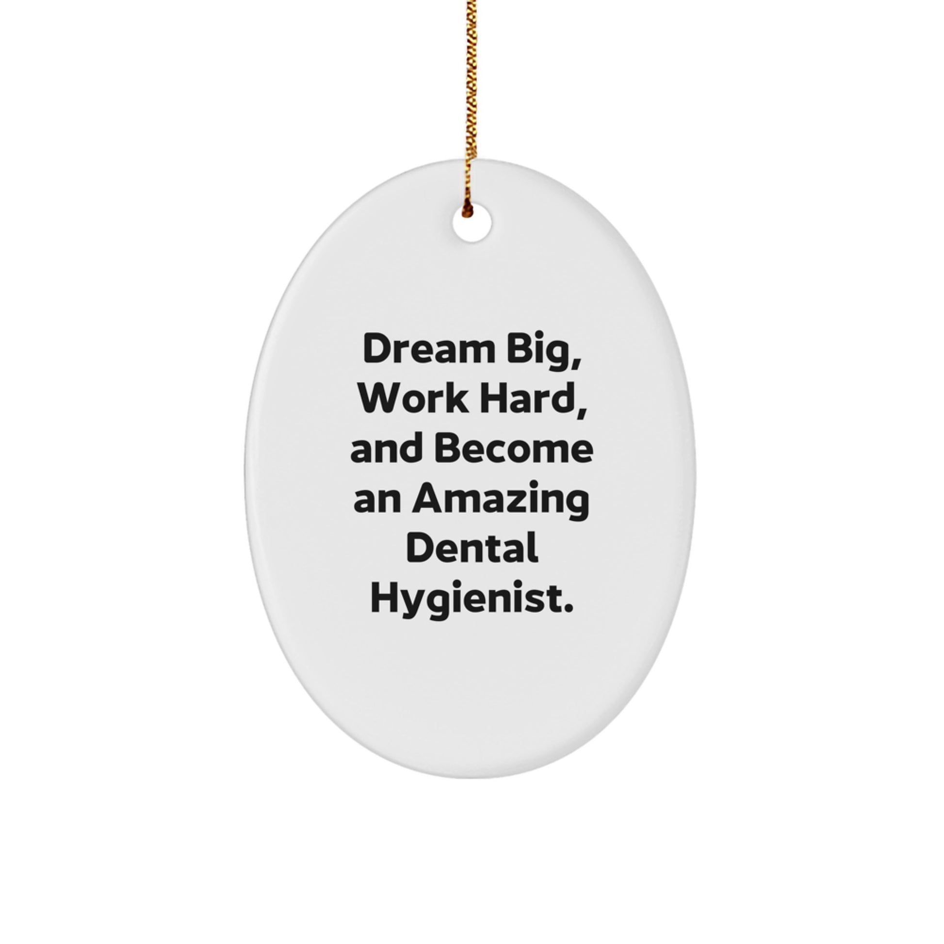 Dental Hygienist Oval Ornament Gifts from Friends, Family, or Coworkers for Christmas Unique Gifts - Image 1