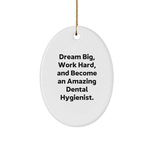 Dental Hygienist Oval Ornament Gifts from Friends, Family, or Coworkers for Christmas Unique Gifts - Image 1