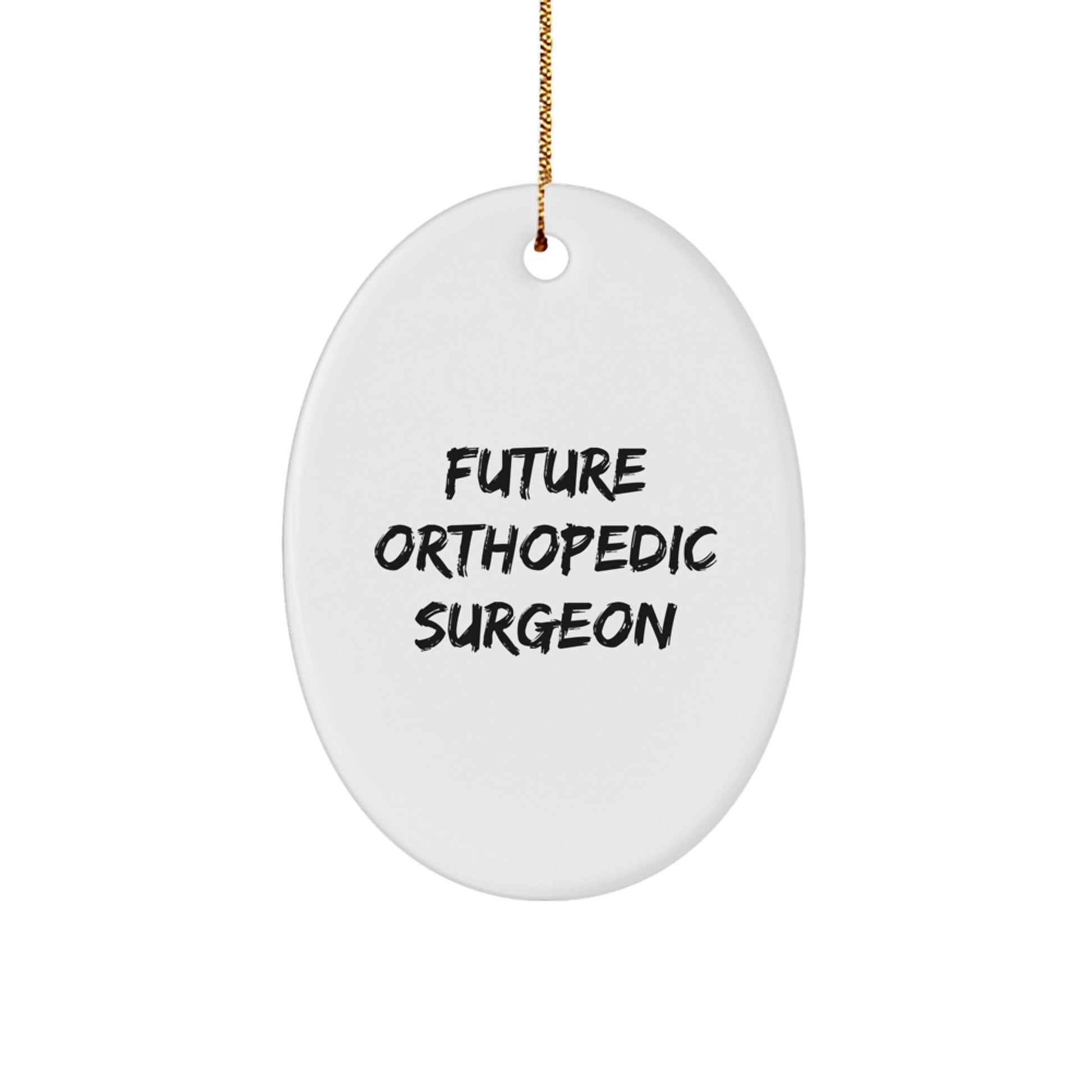 Funny Future Orthopedic Surgeon Christmas Oval Ornament Gifts from Friends to Orthopedic Surgeons, Unique Christmas Unique Gifts for Him - Image 1
