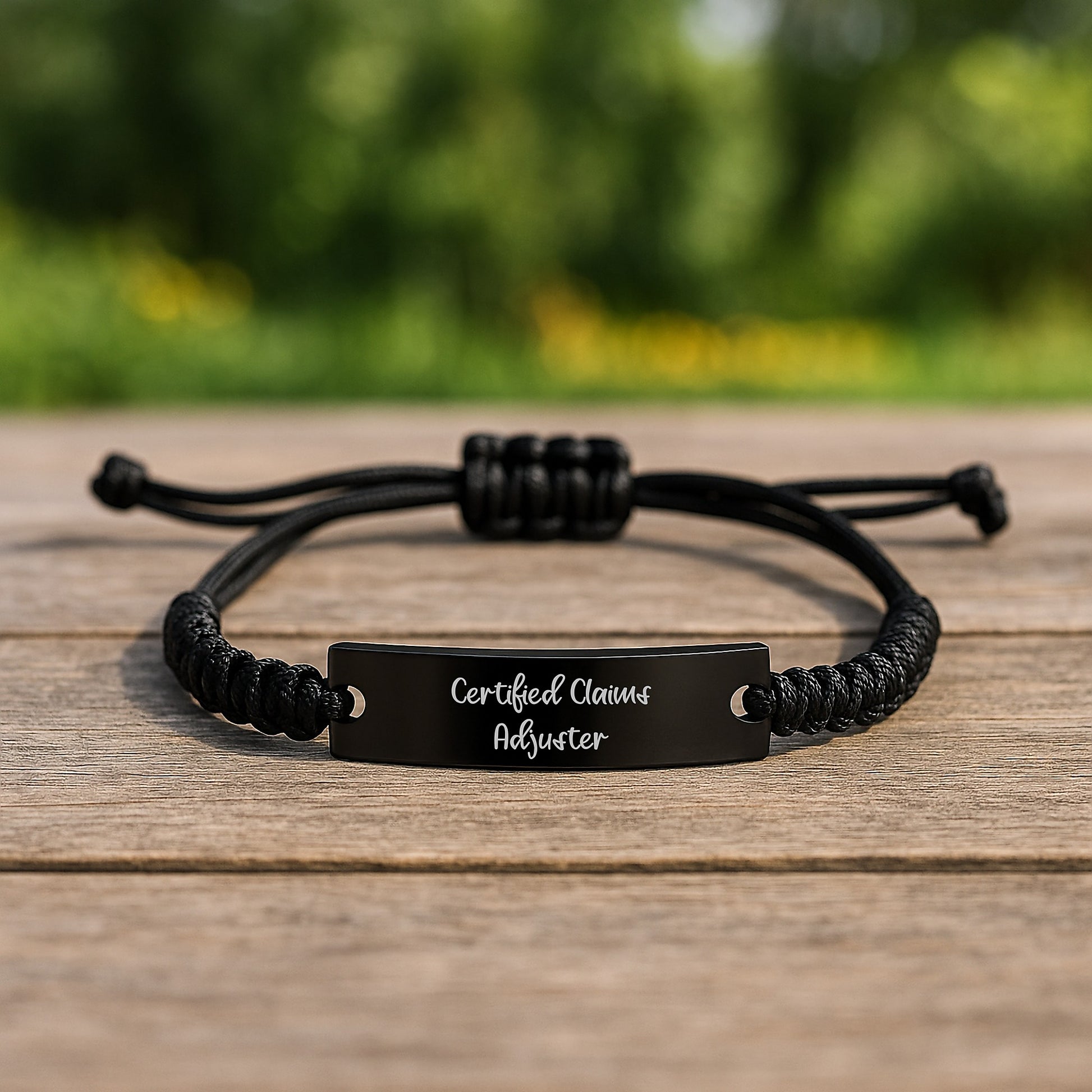 Funny Claims Adjuster Rope Bracelet Gifts from Friends to Men Certified Claims Adjuster Graduation Unique Gifts - Image 2